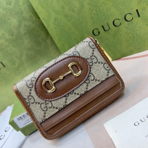 Gucci Horsebit Wallet, Leather Card Holder, Designer Small Purse - Brown 1 Gucci Horsebit Wallet, Leather Card Holder, Designer Small Purse - Brown