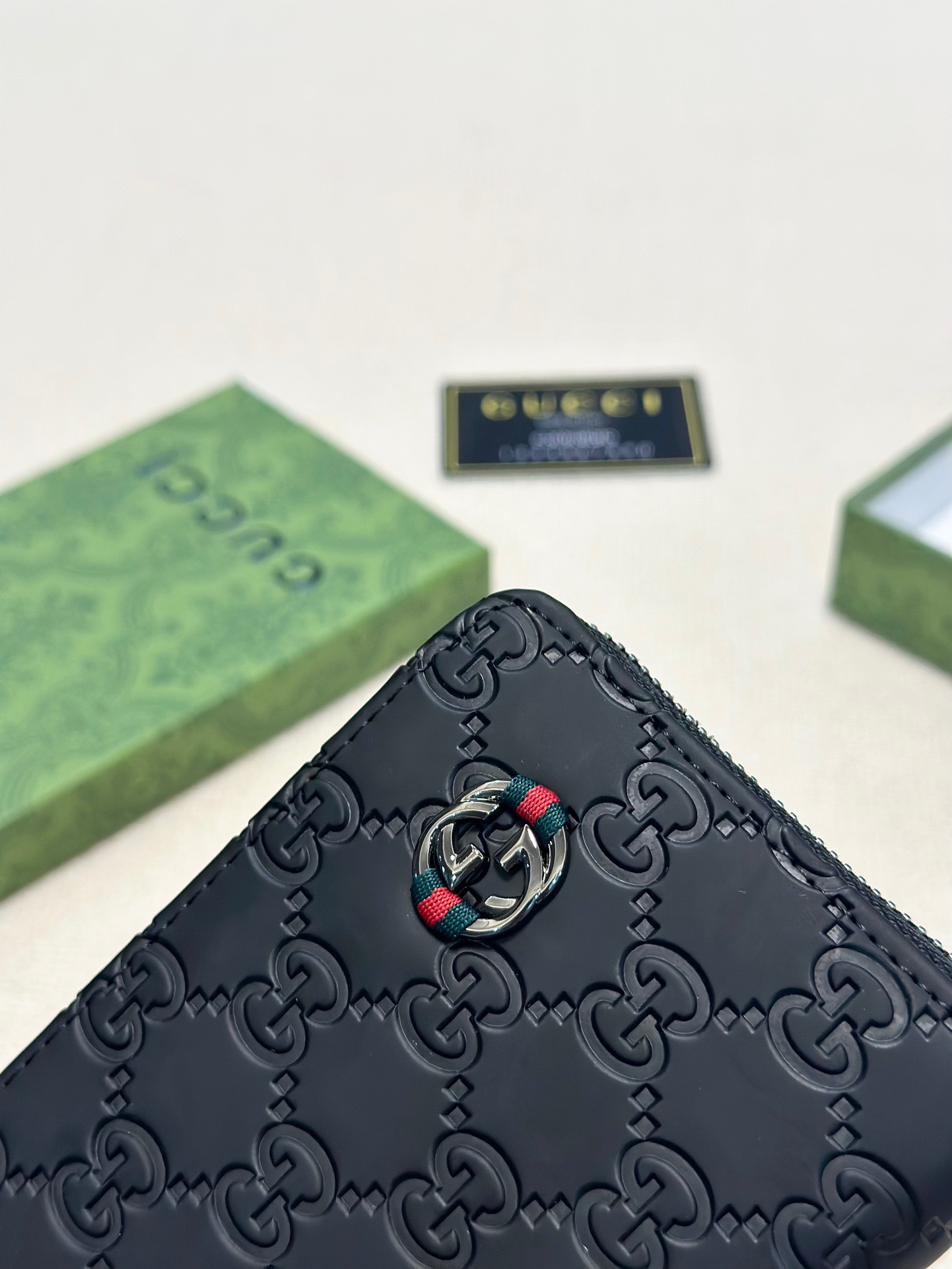 Gucci Black Embossed Leather Zip Around Wallet 20x10cm 6 i1746629557844 4783 0 4