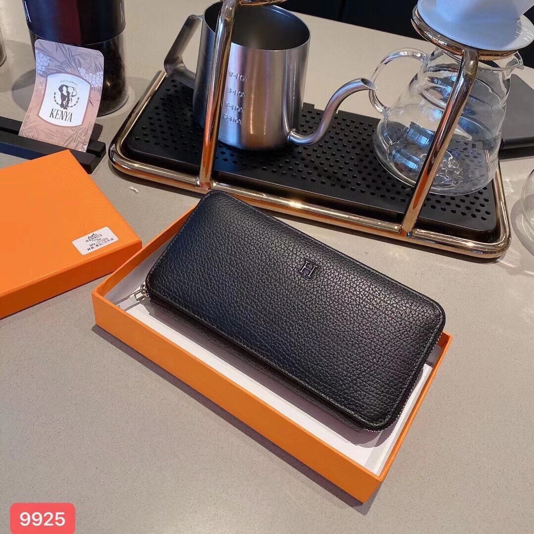 Hermes Leather Clutch Wallet with Card Slots - Style 9925 4 i1746630035521 6574 0 2