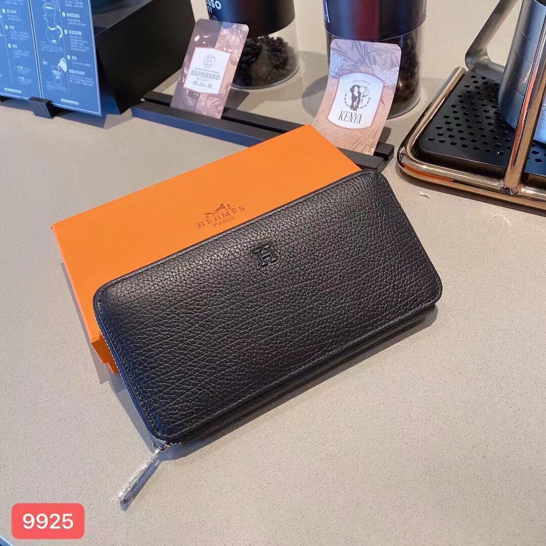 Hermes Leather Clutch Wallet with Card Slots - Style 9925 7 i1746630038186 7851 0 5