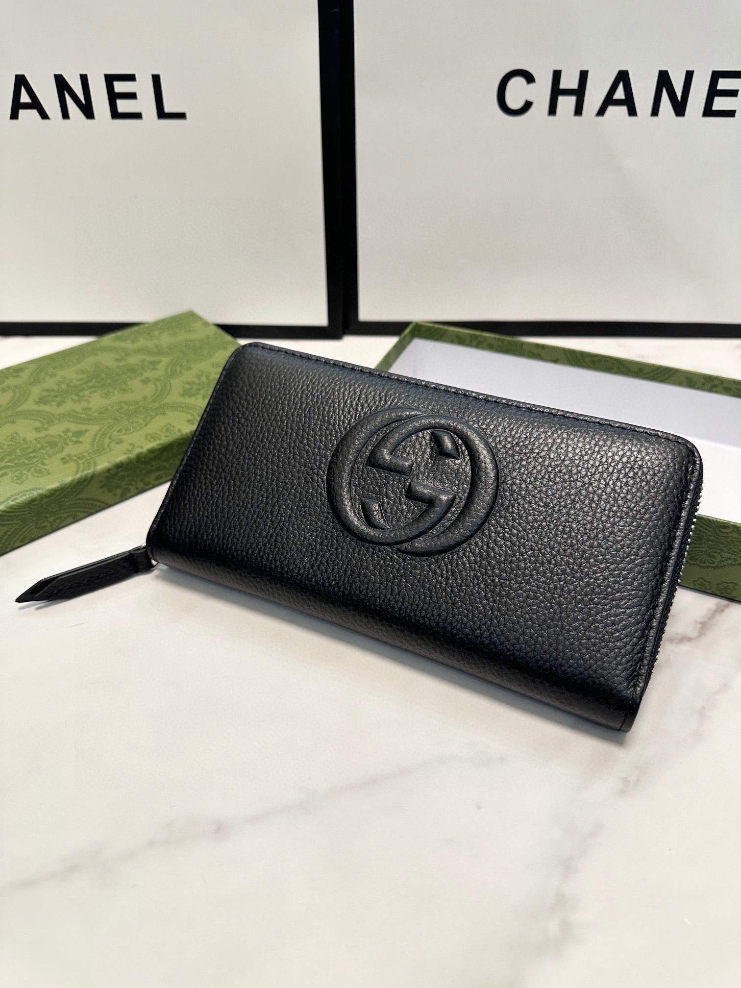 Gucci Soho Leather Zip Around Wallet Black, 21x11 cm 7 i1746630599815 935 0 5