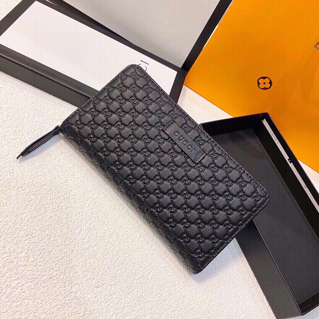 ユニセックス ブラック レザー製ミニハンドバッグ 19x10cm