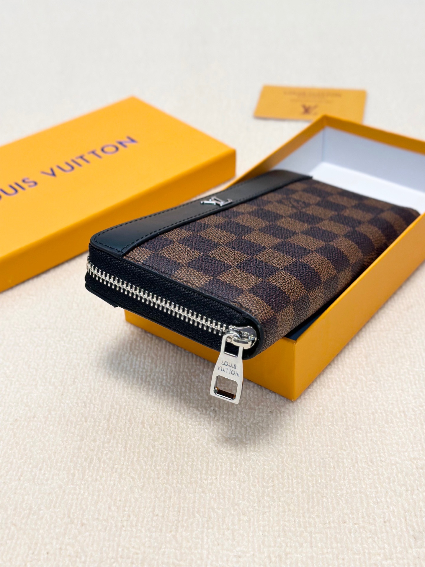 LV新款男士手包 - 原版頭層牛皮, 多カードポケット