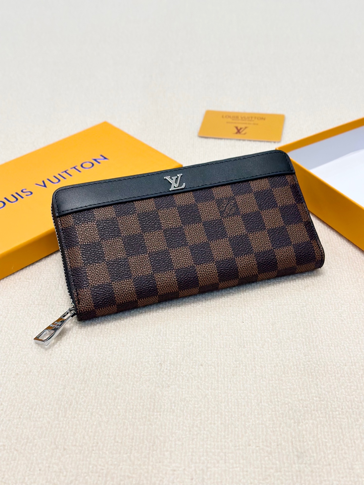 LV新款男士手包 - 原版頭層牛皮, 多カードポケット