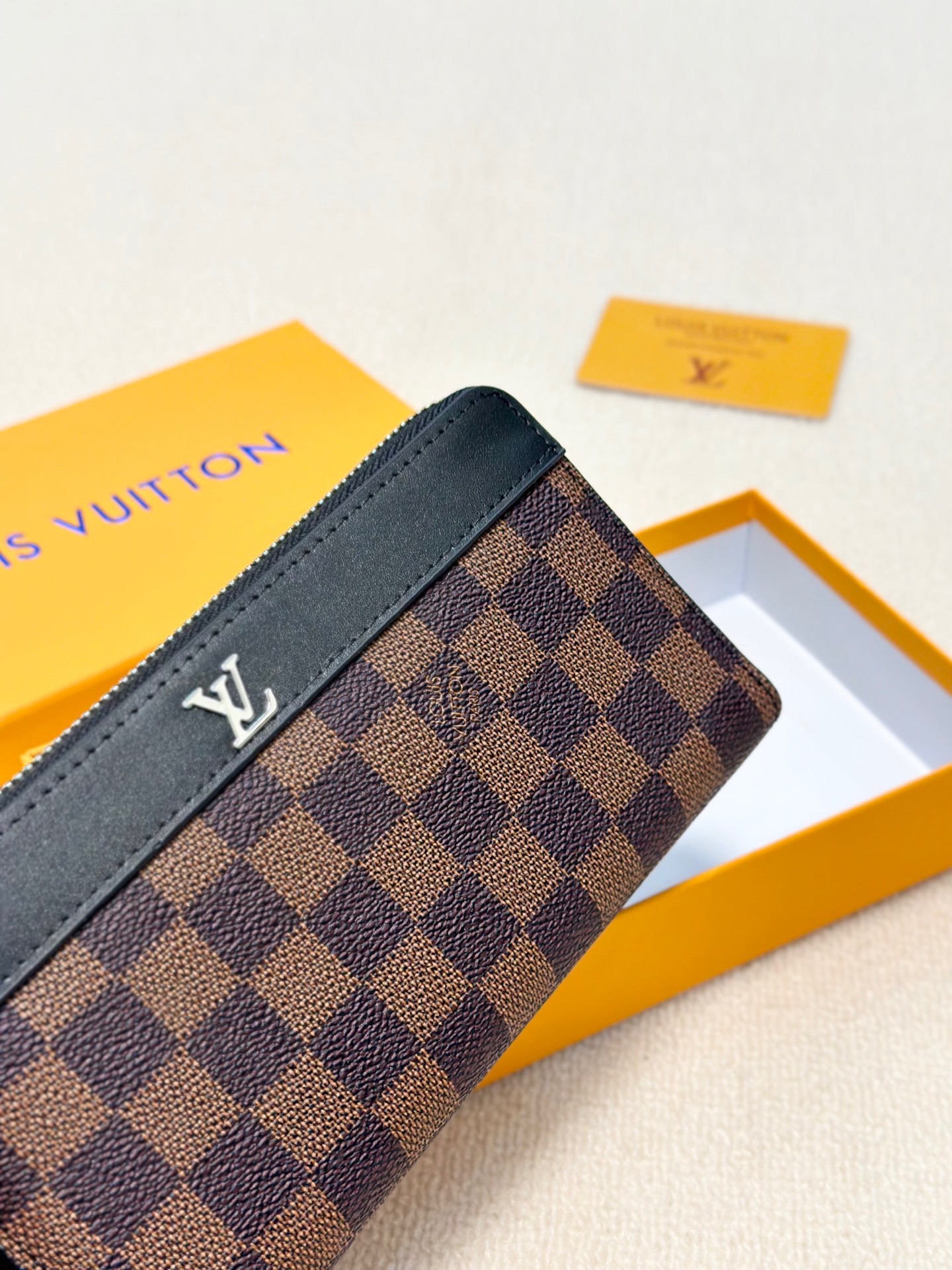 LV新款男士手包 - 原版頭層牛皮, 多カードポケット