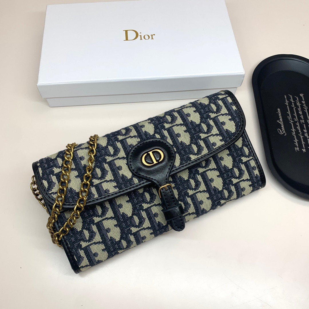 Dior Blue Oblique 19cm crossbody shoulder