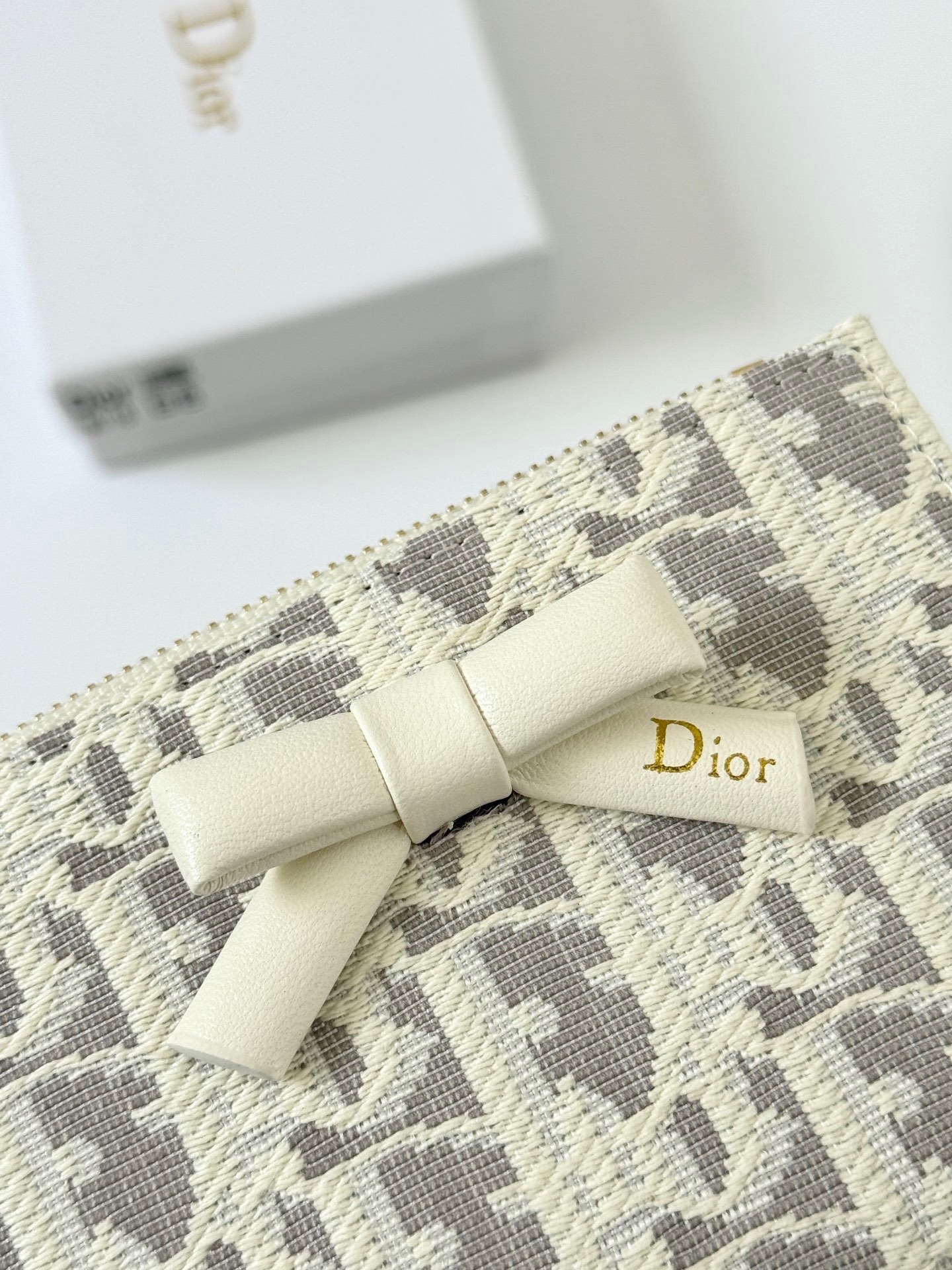 Dior M118 White Grey Oblique 11 5x9x2 everyday