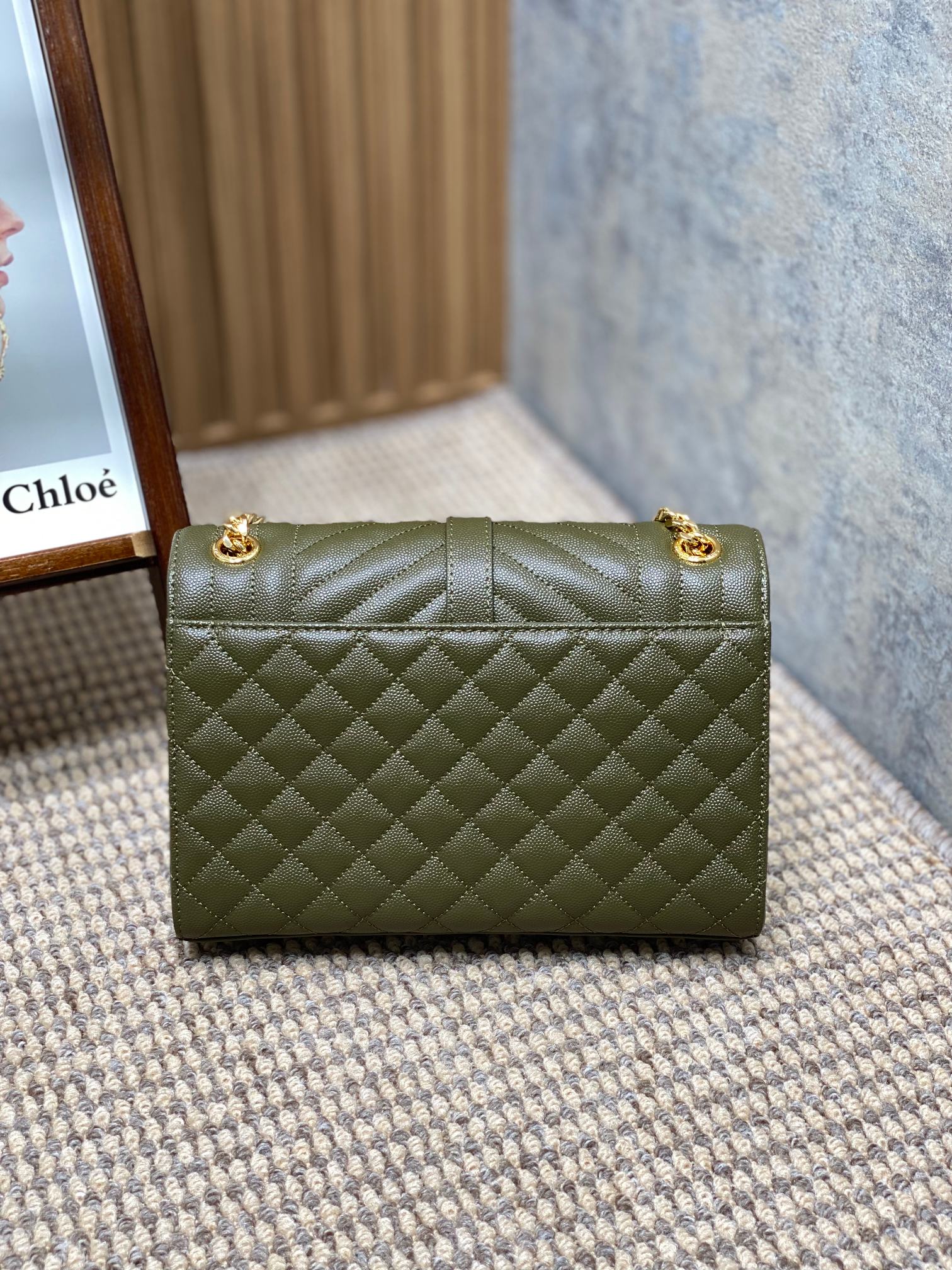 YSL Style Leather Messenger Bag Lookbook Reference image 2