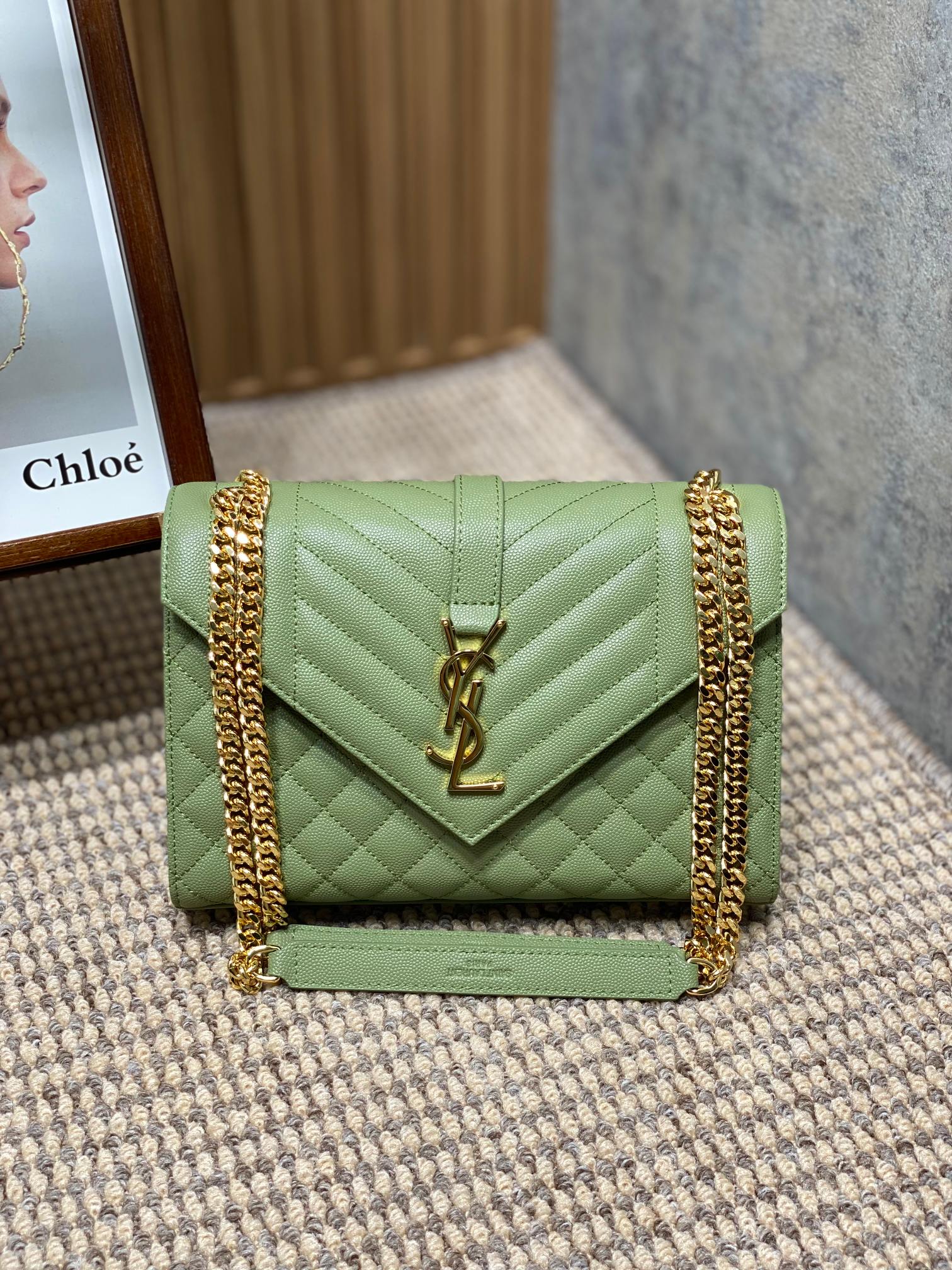 YSL Style Leather Messenger Bag Lookbook Reference image 1