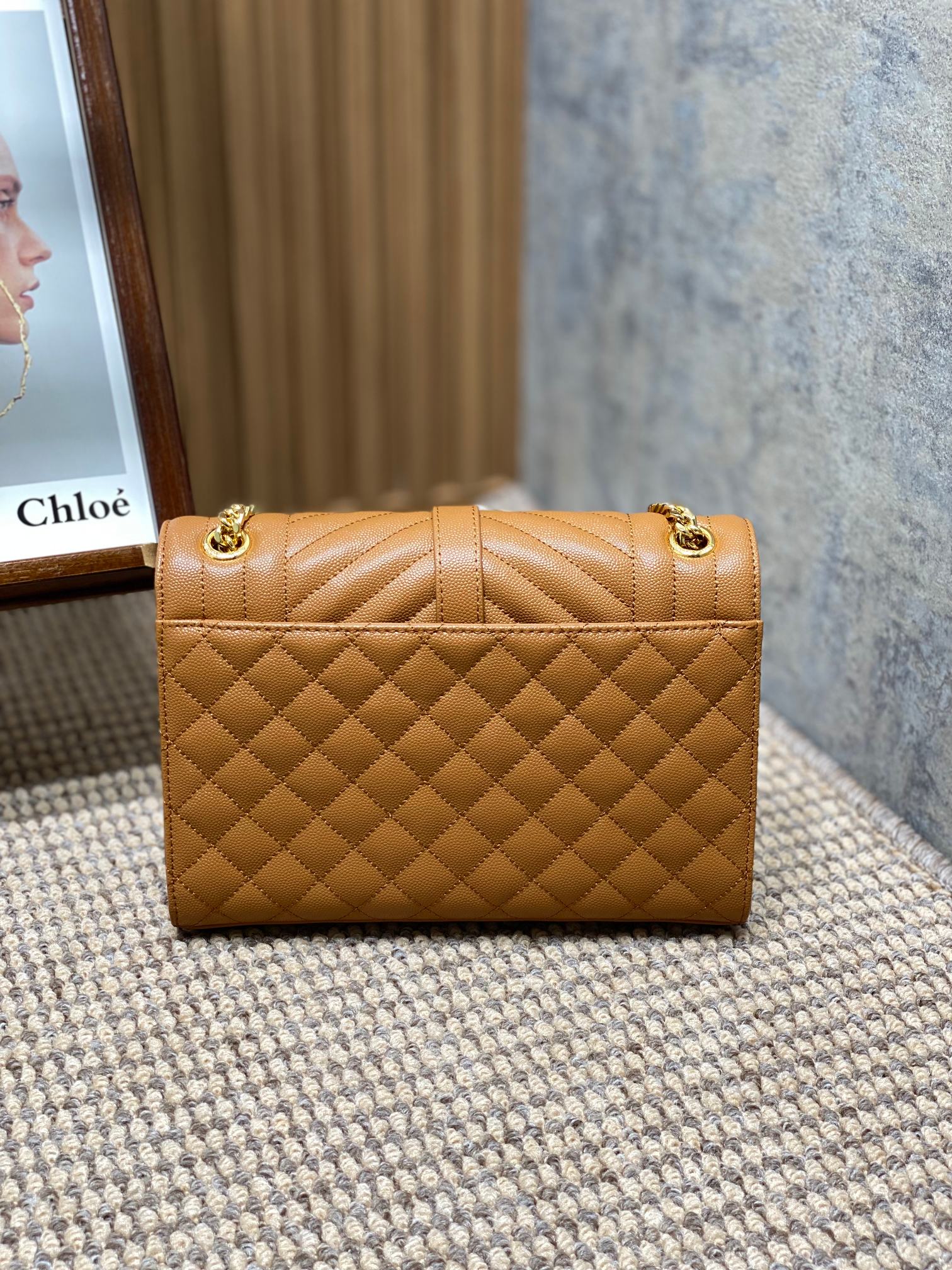 YSL Style Leather Messenger Bag Lookbook Reference image 2