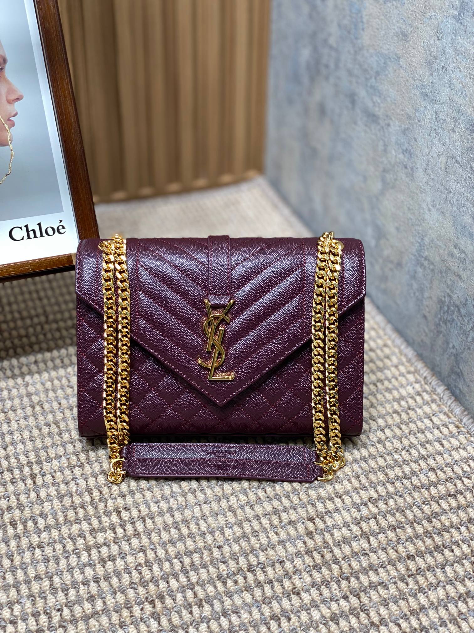 YSL Style Leather Messenger Bag Lookbook Reference image 1