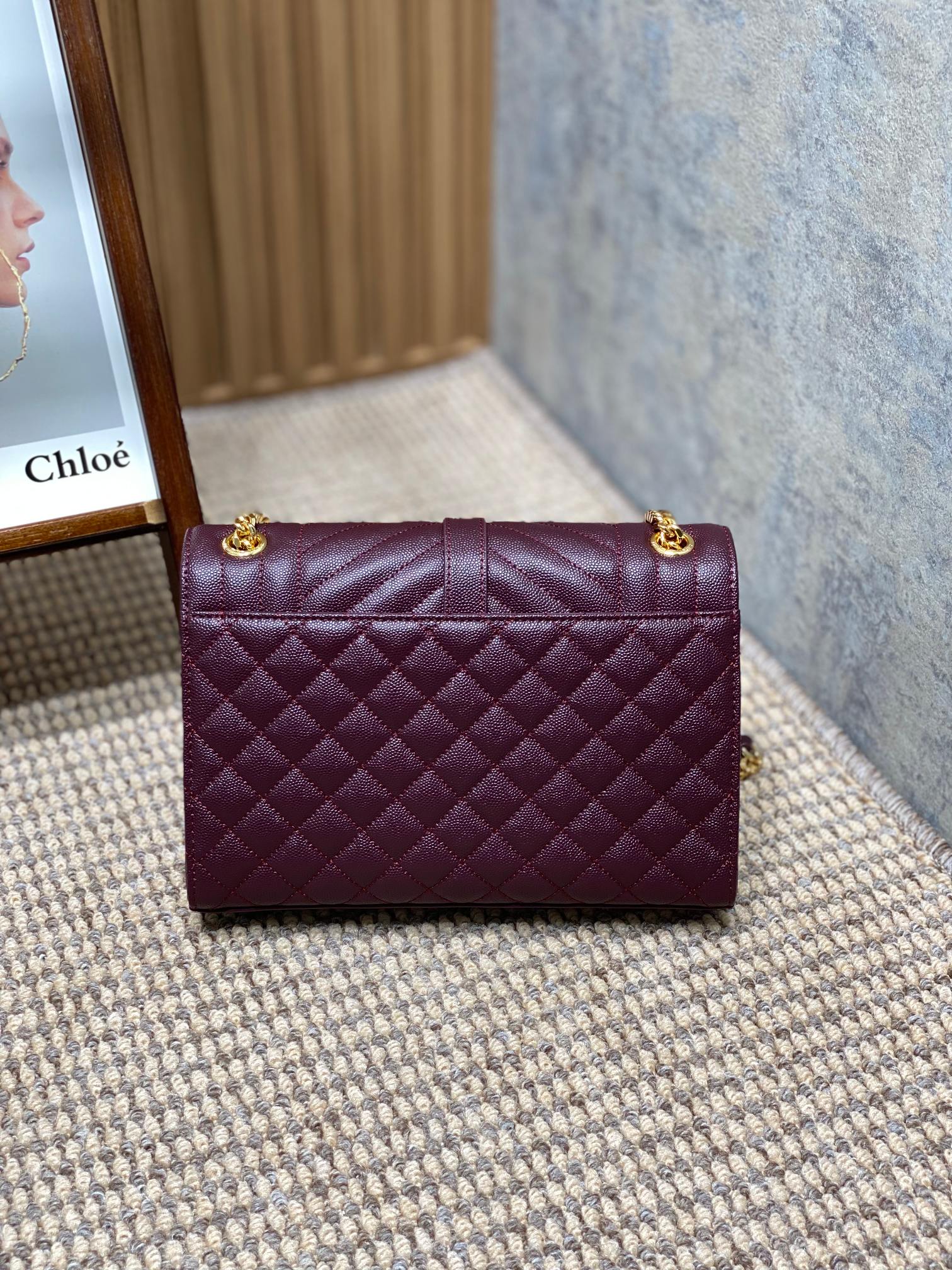 YSL Style Leather Messenger Bag Lookbook Reference image 2