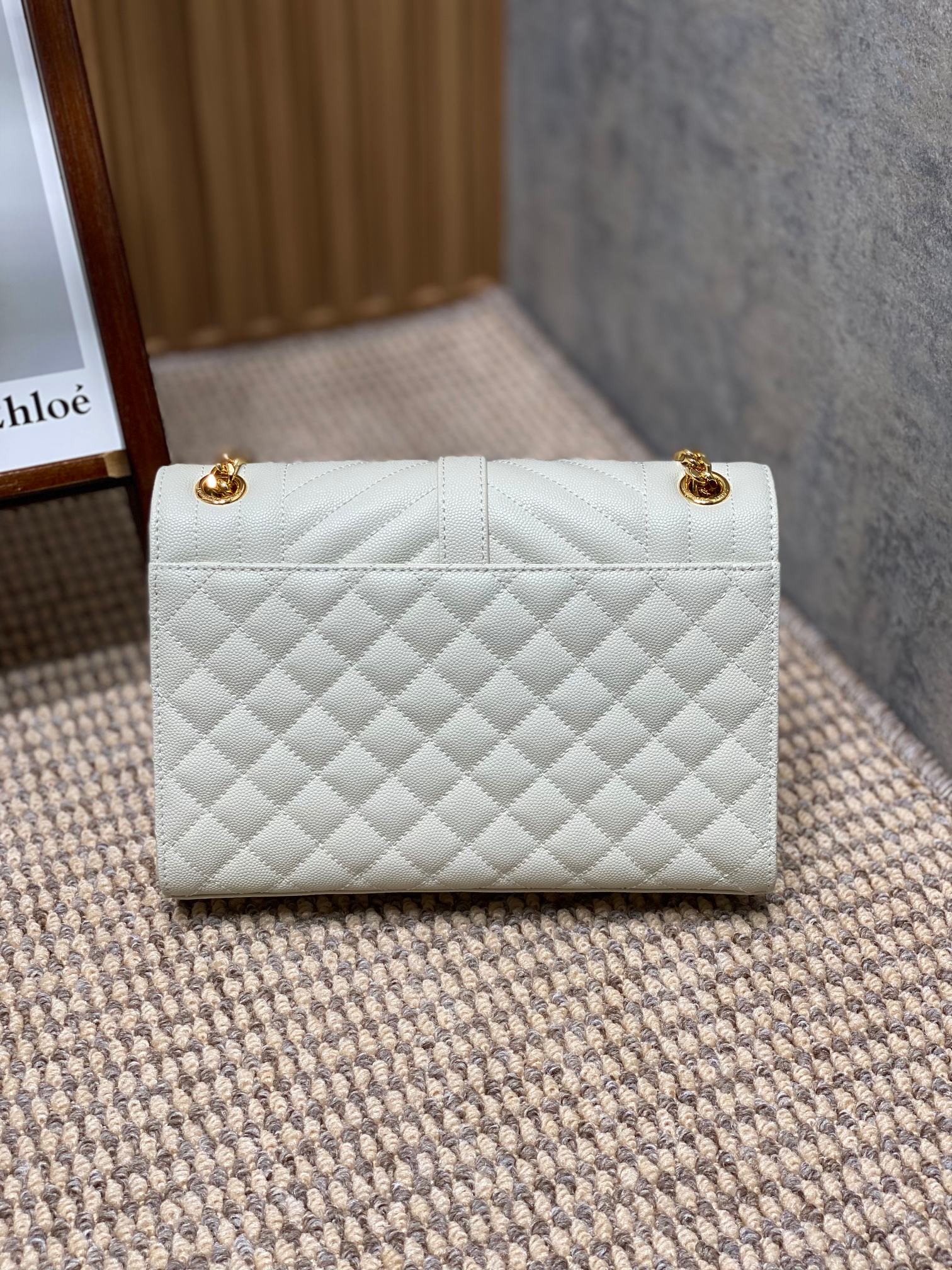 YSL Style Leather Messenger Bag Lookbook Reference image 2