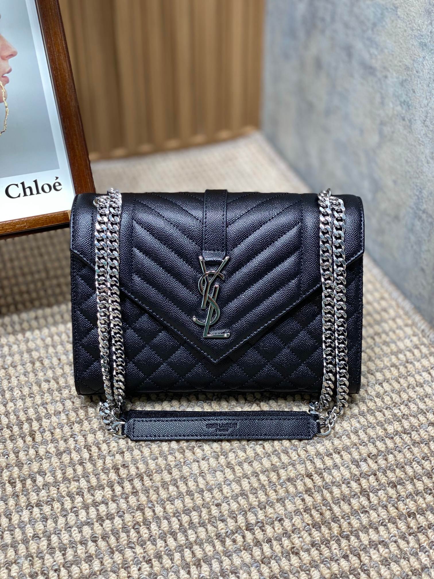 YSL Style Leather Messenger Bag Lookbook Reference image 1