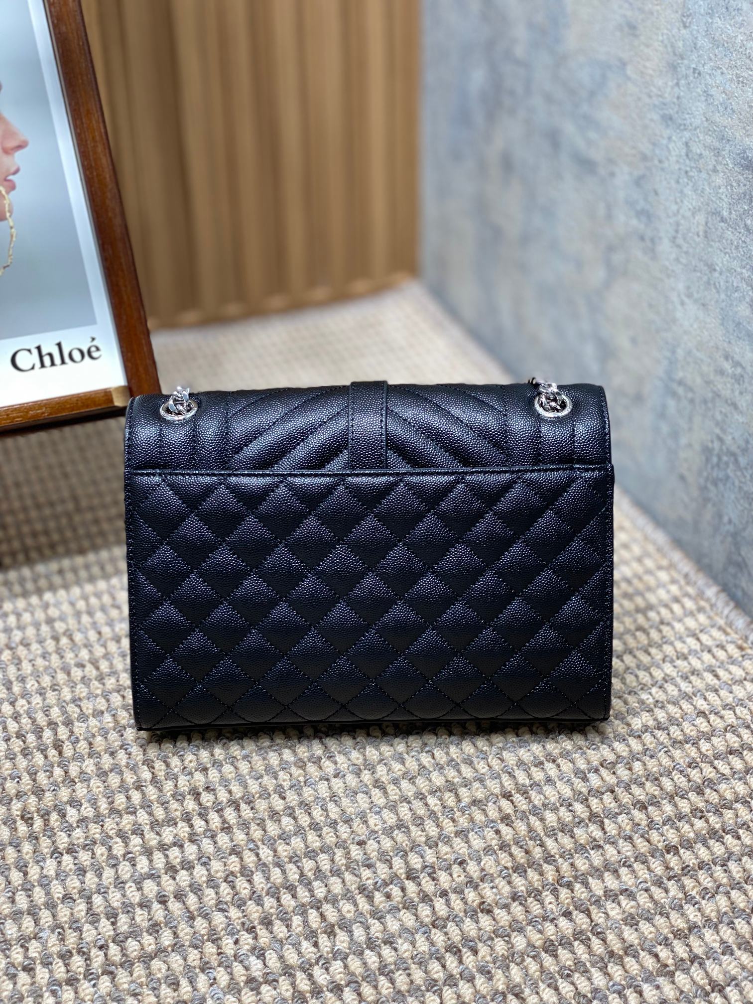 YSL Style Leather Messenger Bag Lookbook Reference image 2