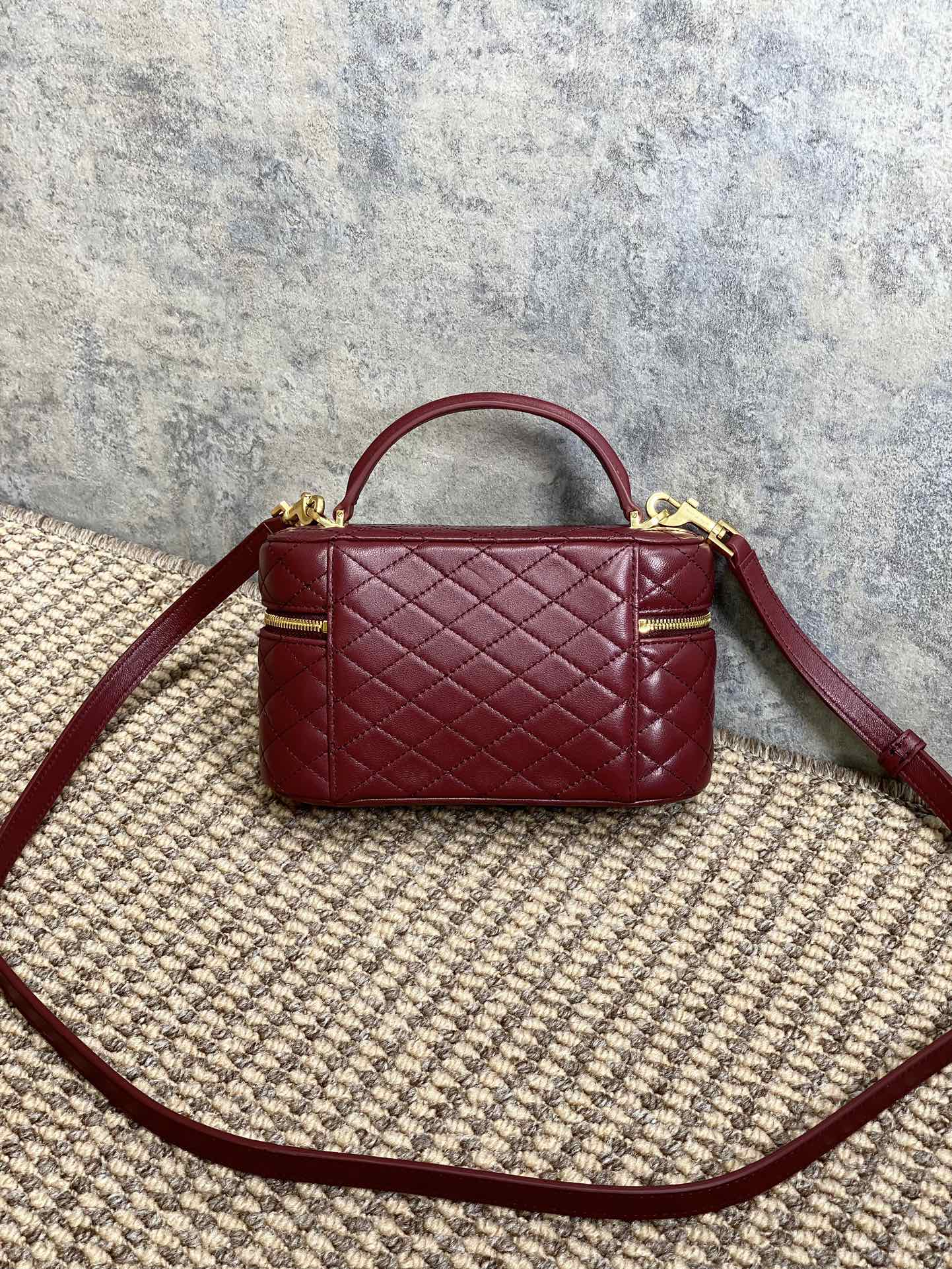 YSL Style Red Leather Crossbody Bag Lookbook Reference image 2