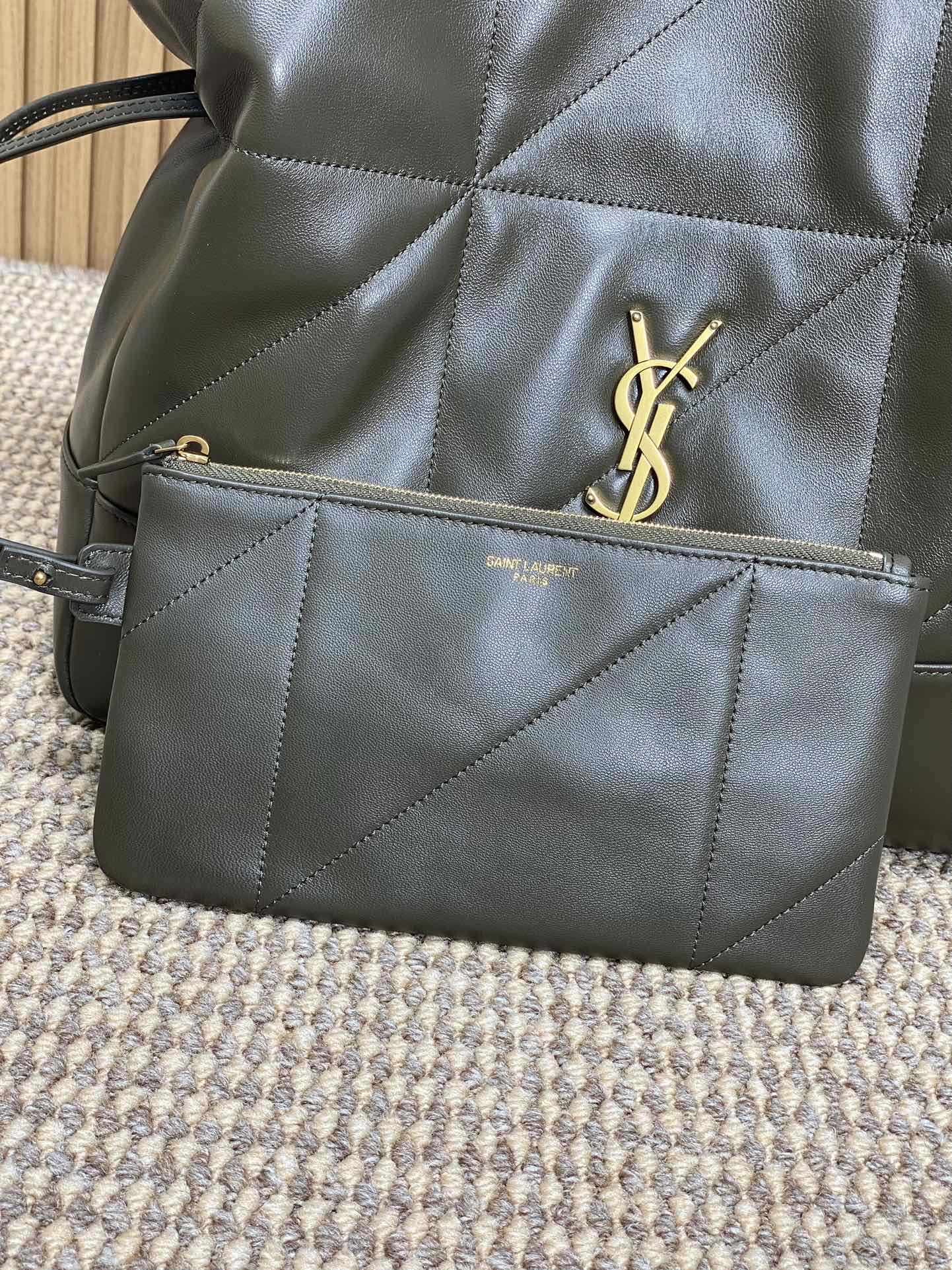 YSL Style Green Leather Chain Bag style reference detail image 7 from source 763070