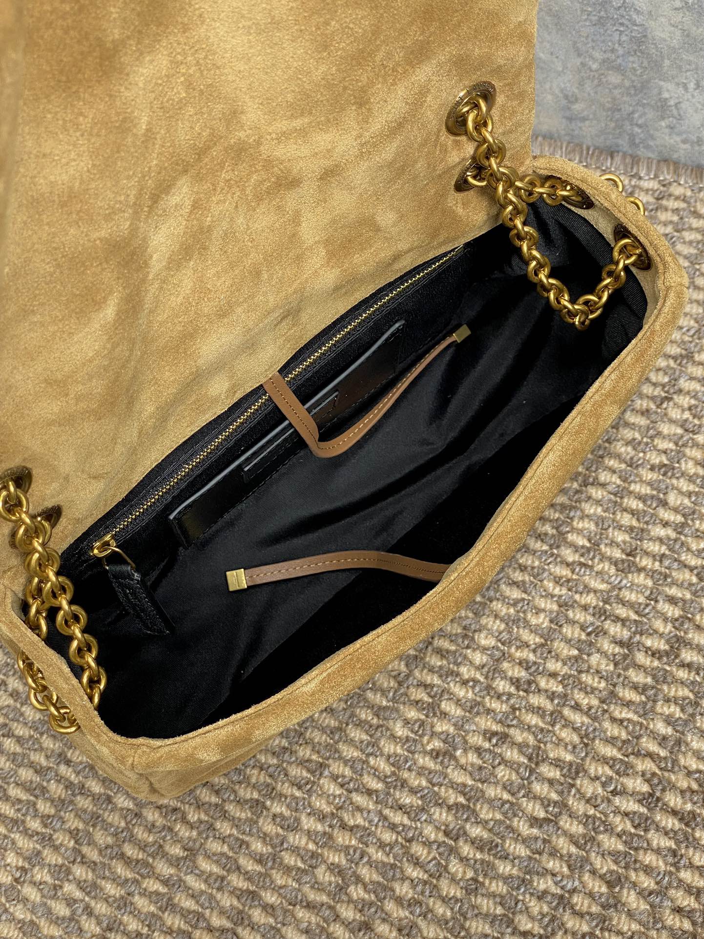 YSL Style Brown Leather Shoulder Bag Bags Shoulder Bag detail image 9 from source 745695