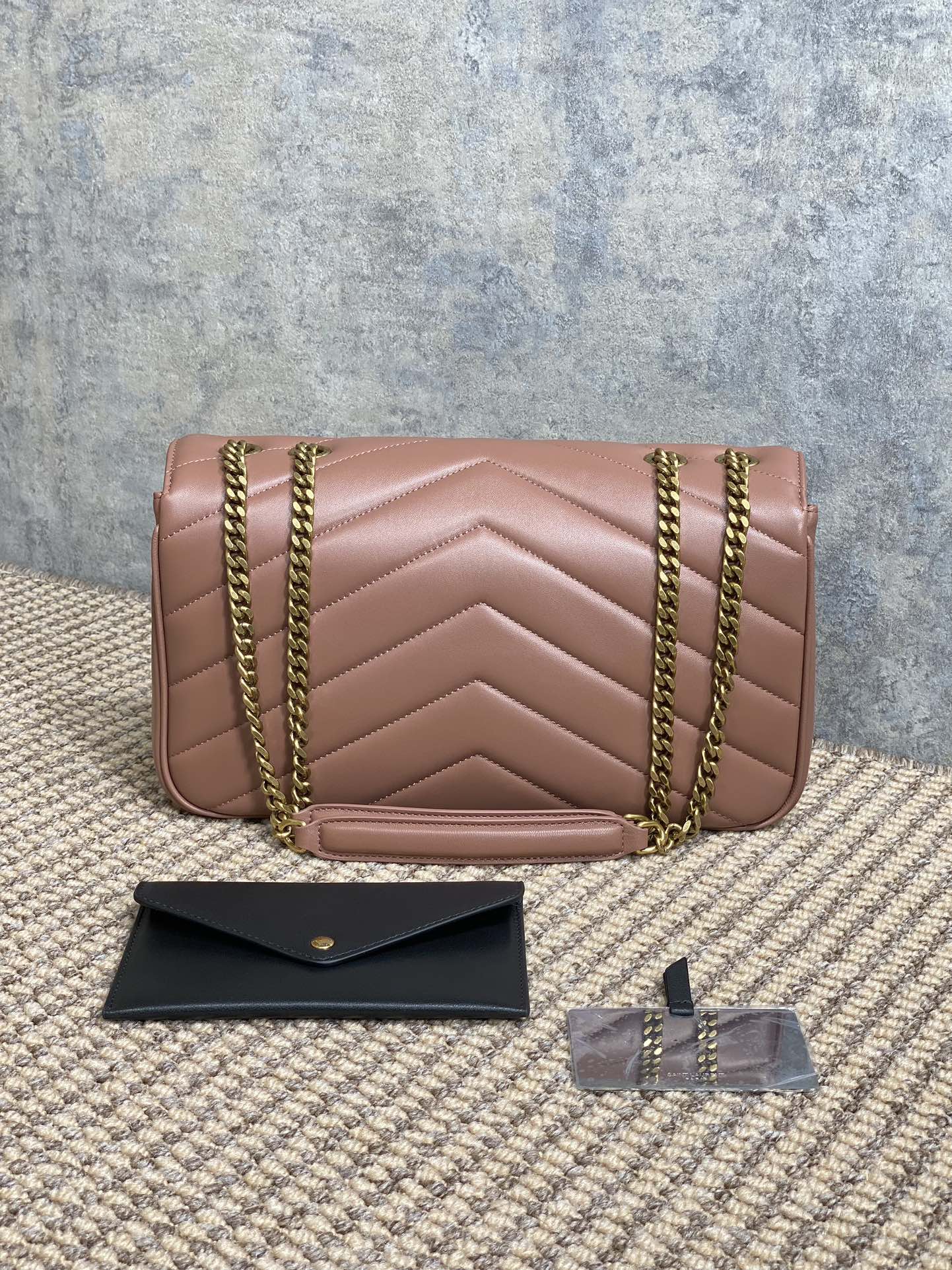 YSL Style Leather Card Holder Lookbook Reference image 2
