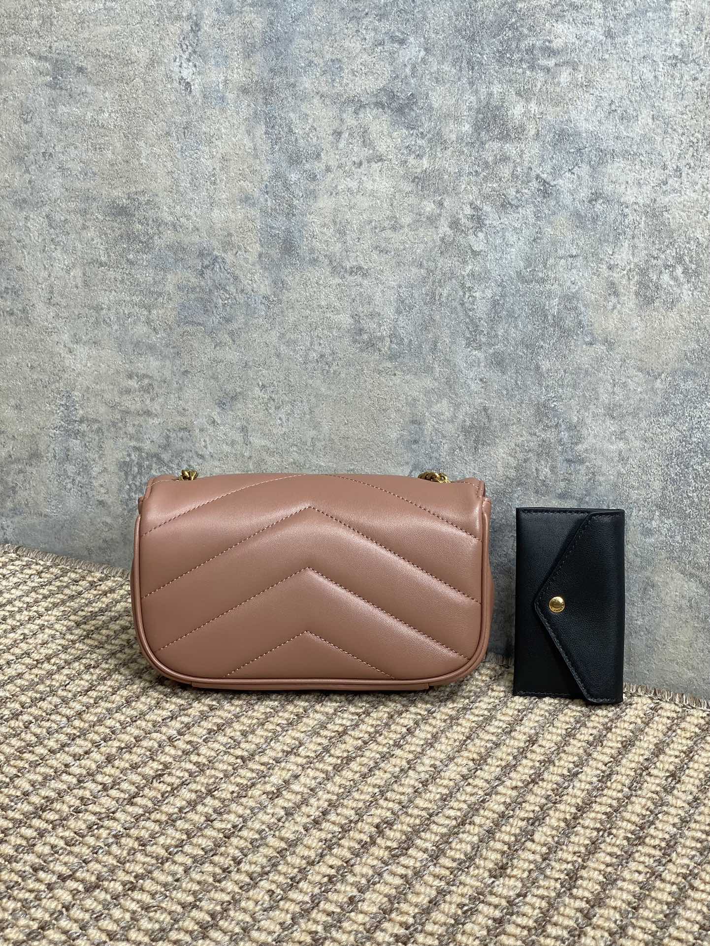 YSL Style Leather Card Holder Lookbook Reference image 2