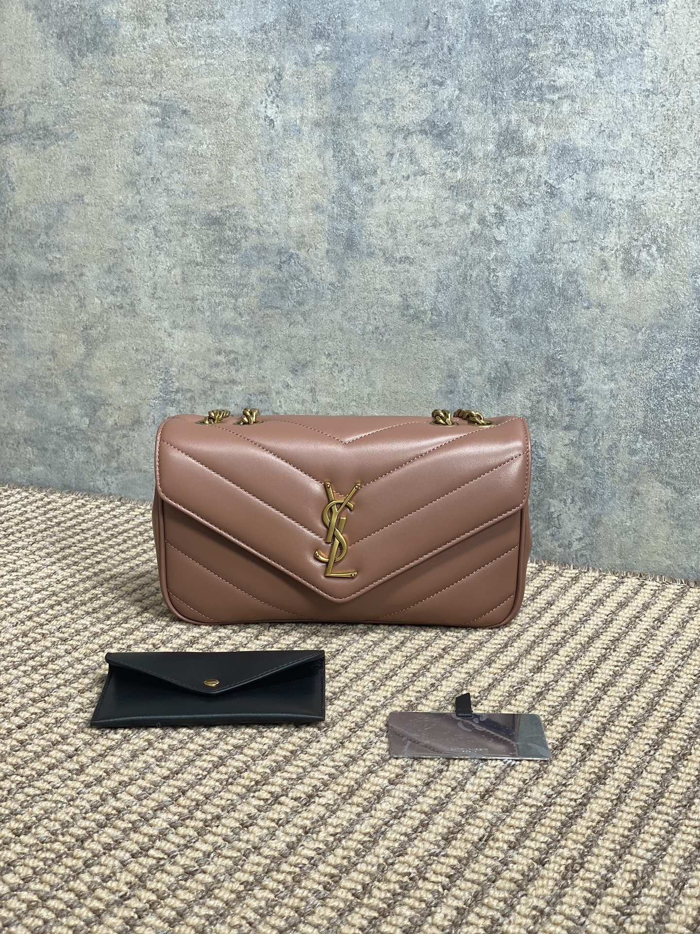 YSL Style Leather Card Holder Lookbook Reference image 1