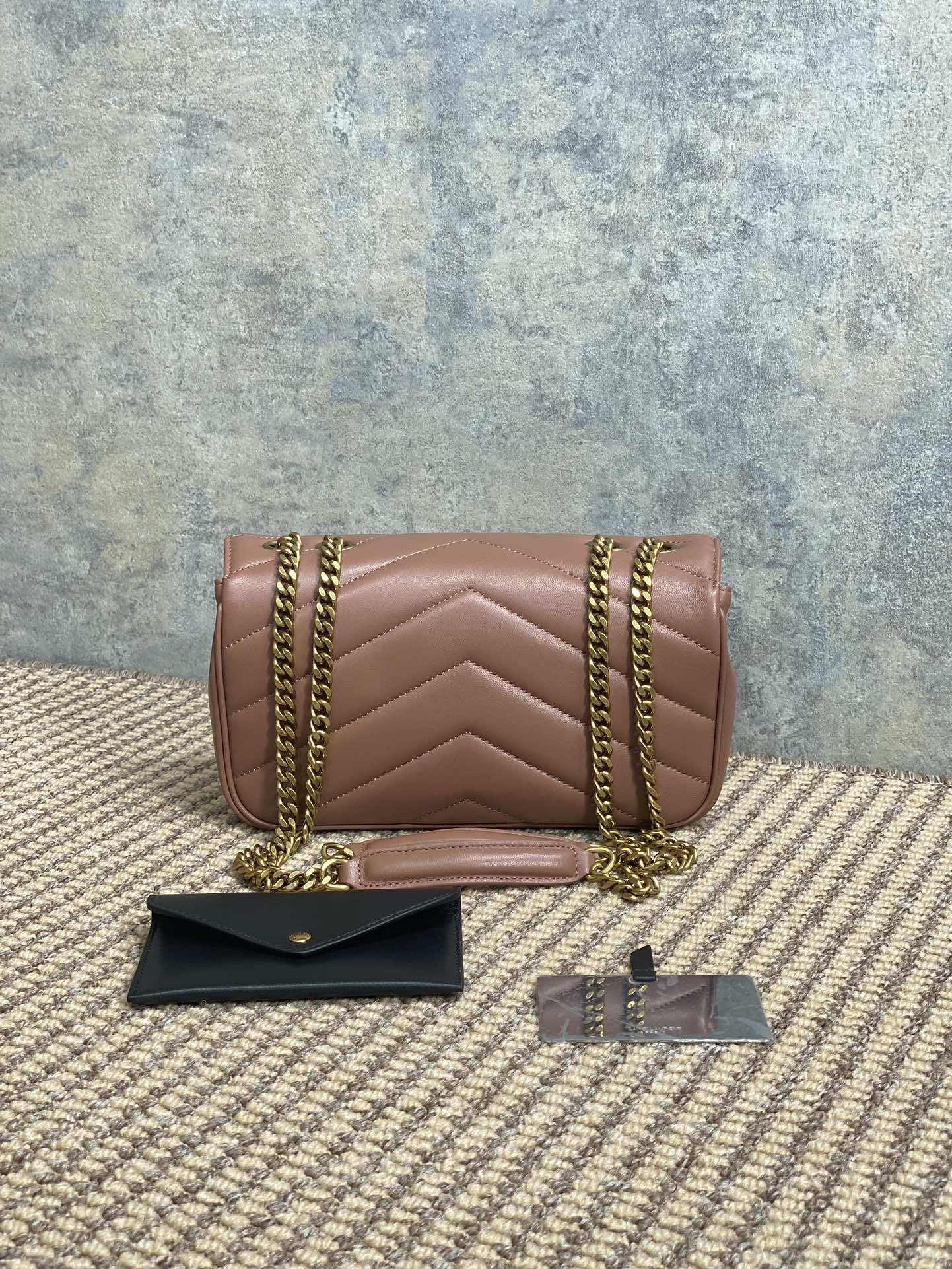 YSL Style Leather Card Holder Lookbook Reference image 2