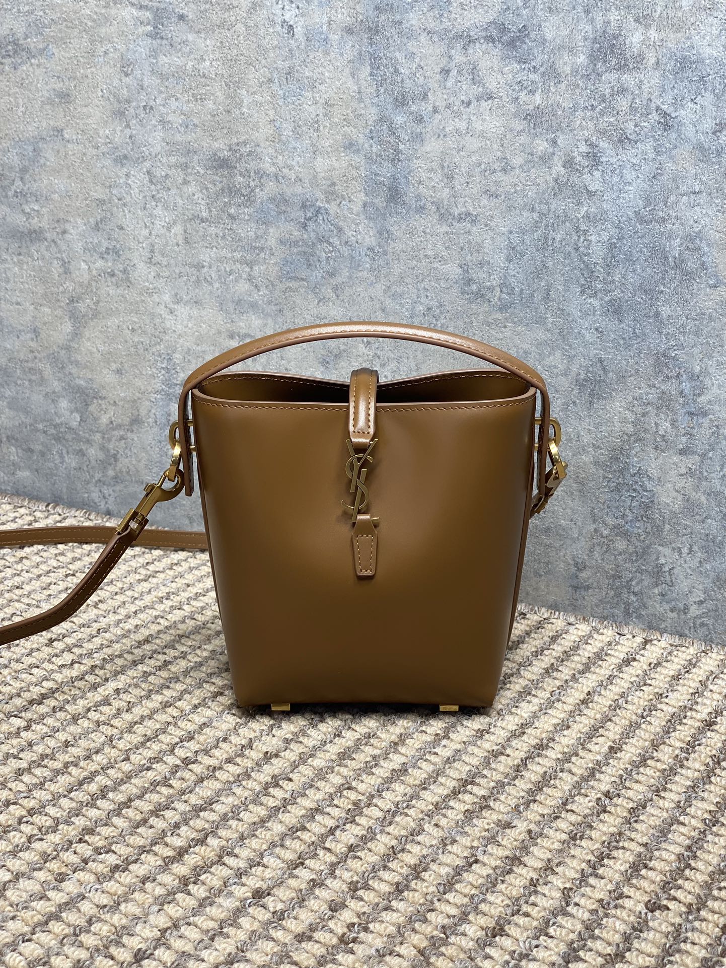 YSL Style Brown Leather Crossbody Bag Lookbook Reference image 1