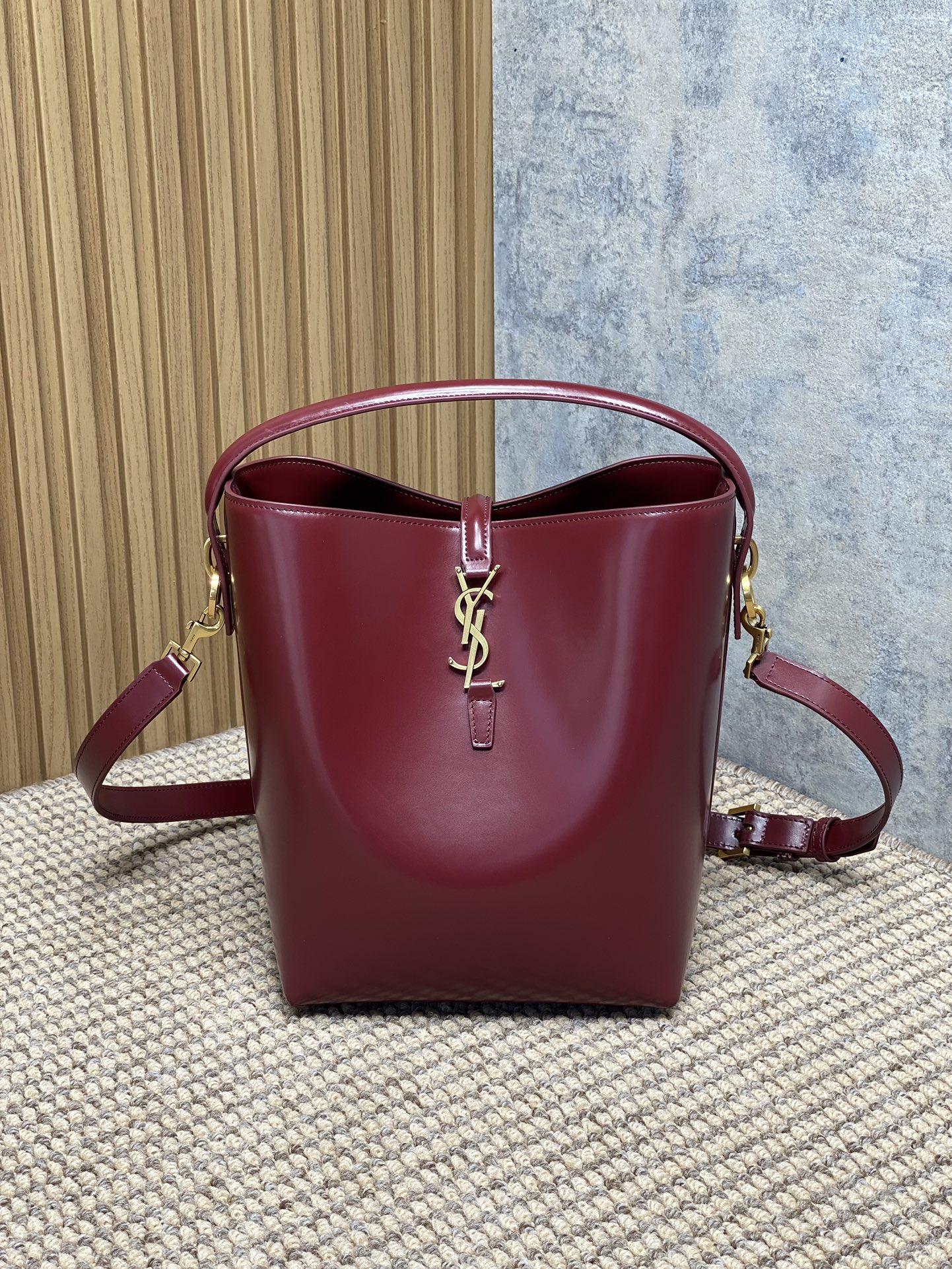 YSL Style Red Leather Crossbody Bag Lookbook Reference image 1