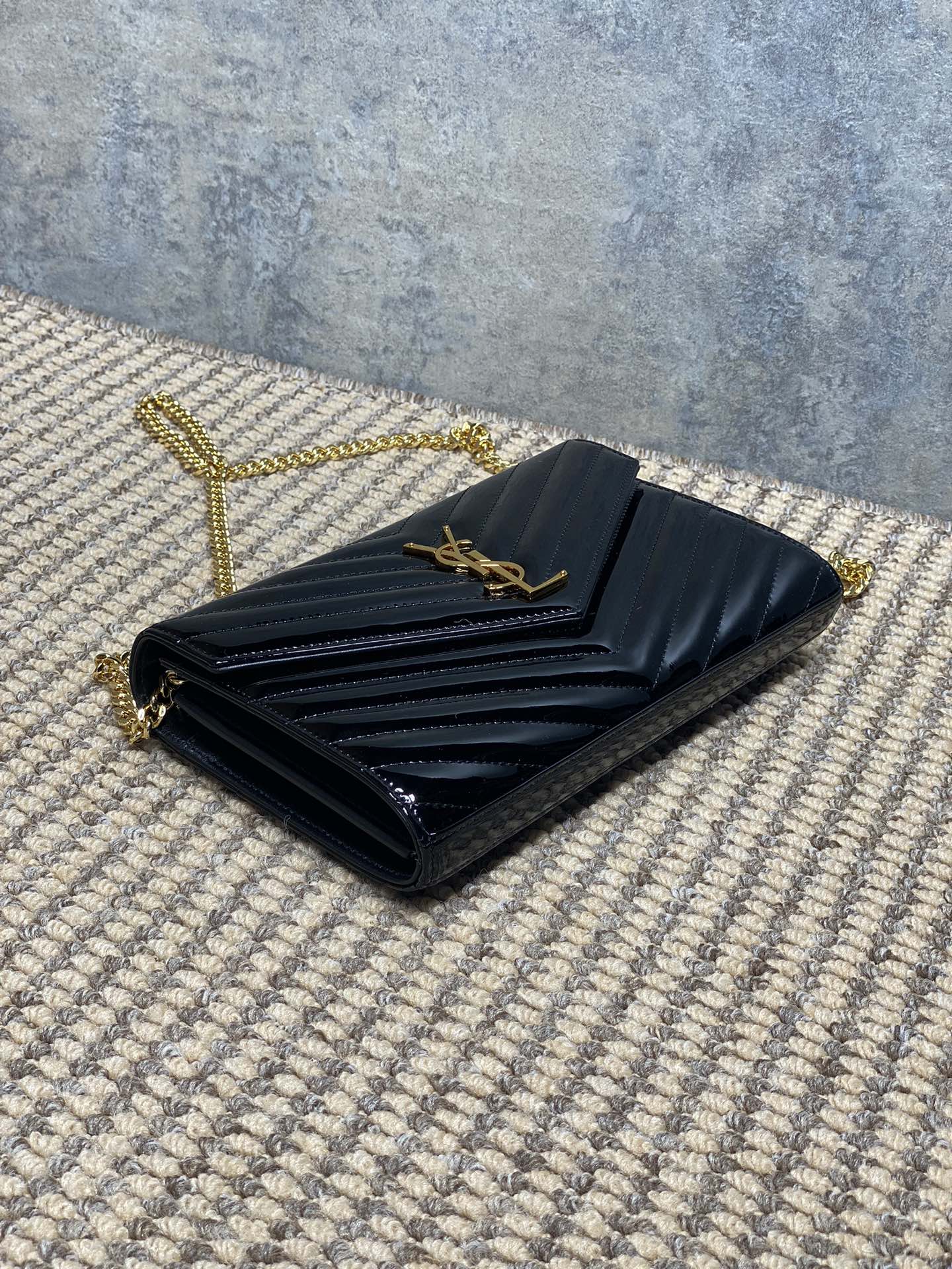 YSL Style Leather Clutch Bags Clutch detail image 4 from source 745613