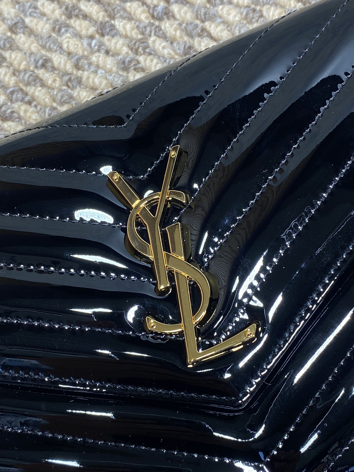 YSL Style Leather Clutch Bags Clutch detail image 7 from source 745613