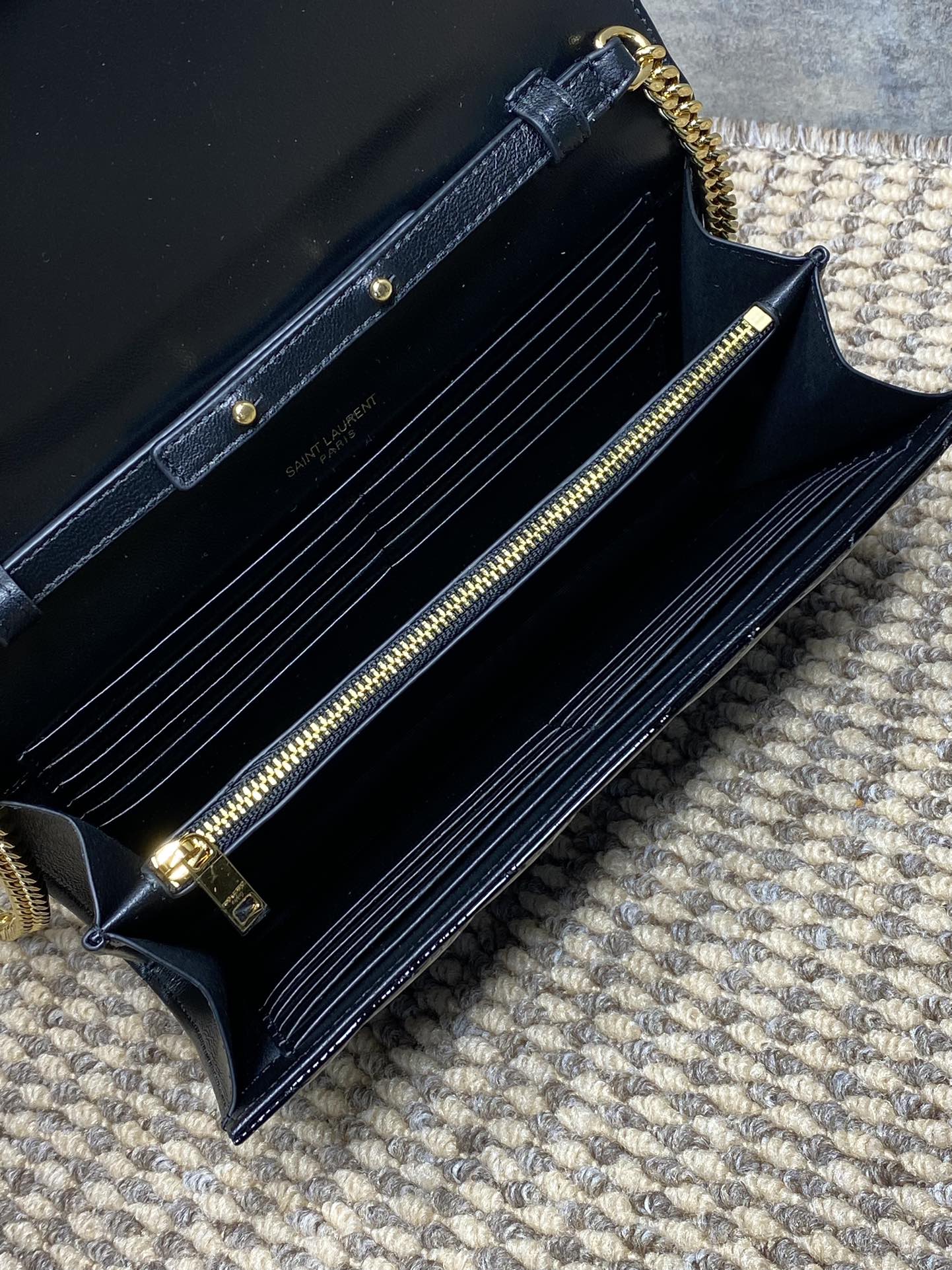 YSL Style Leather Clutch Bags Clutch detail image 9 from source 745613