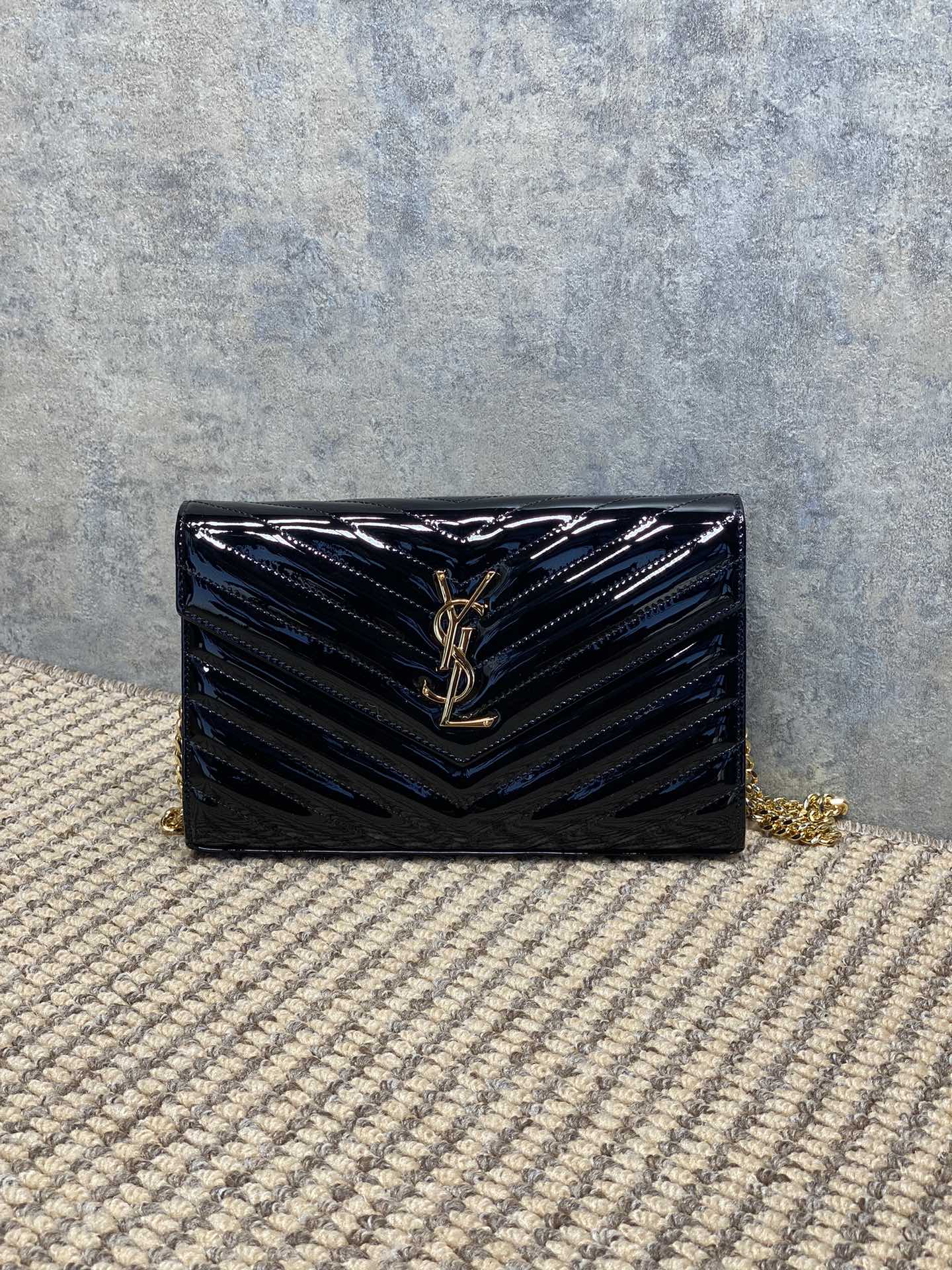 YSL Style Leather Clutch Lookbook Reference image 1