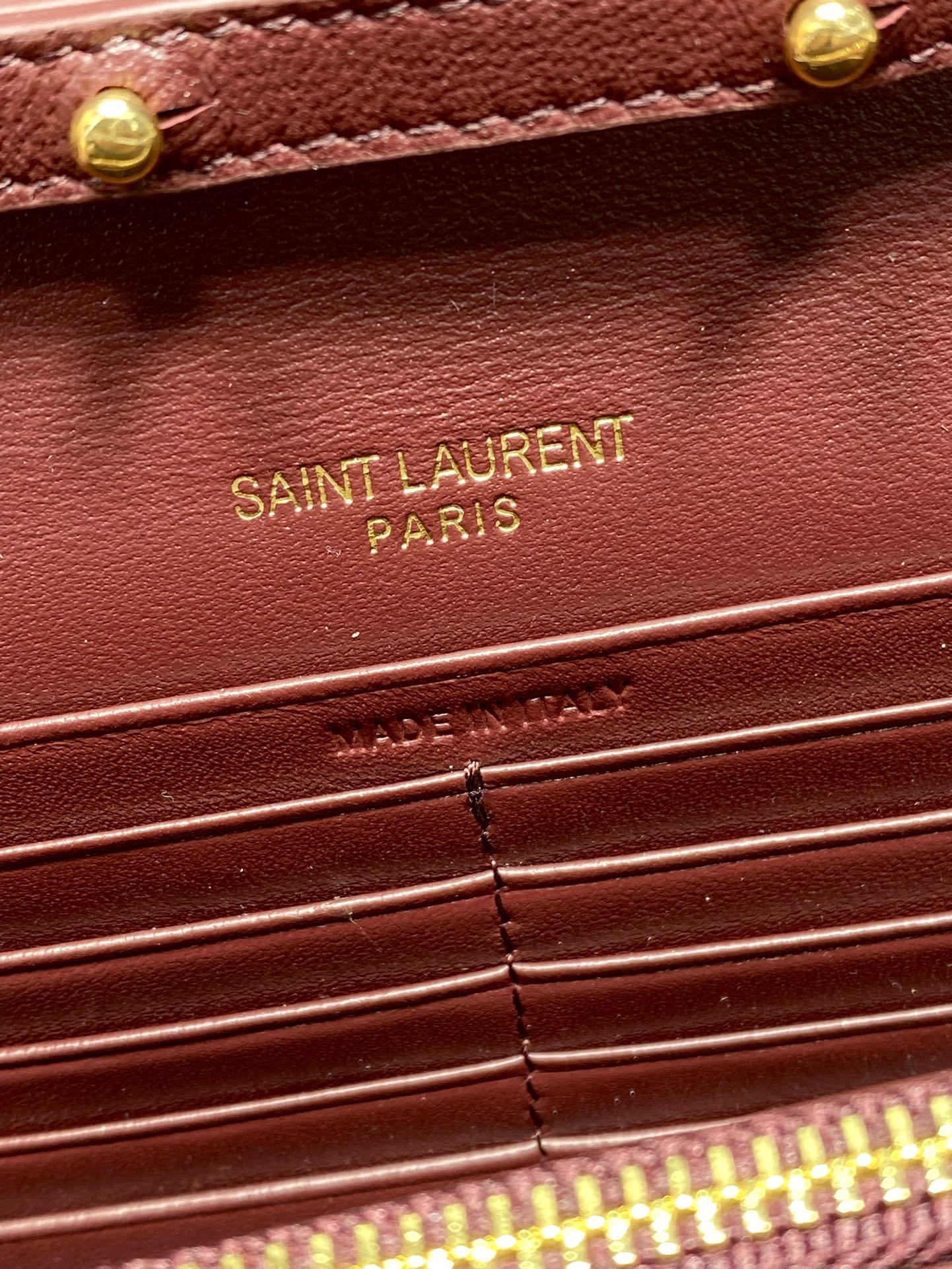 YSL Style Leather Clutch Bags Clutch detail image 8 from source 745614