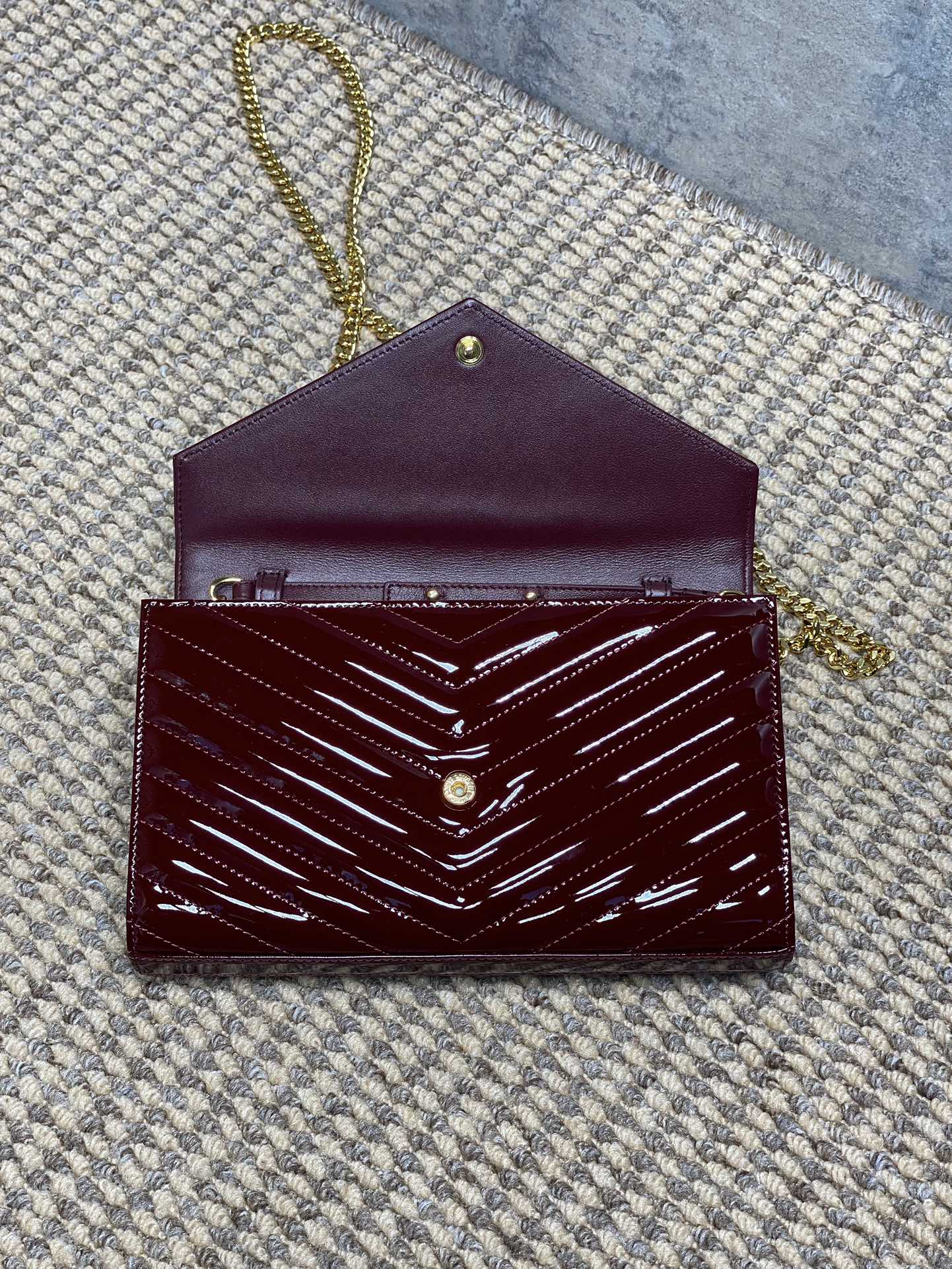 YSL Style Leather Clutch Bags Clutch detail image 5 from source 745614