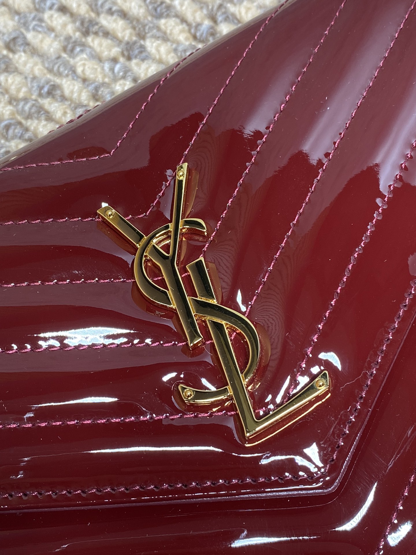 YSL Style Leather Clutch Bags Clutch detail image 7 from source 745614