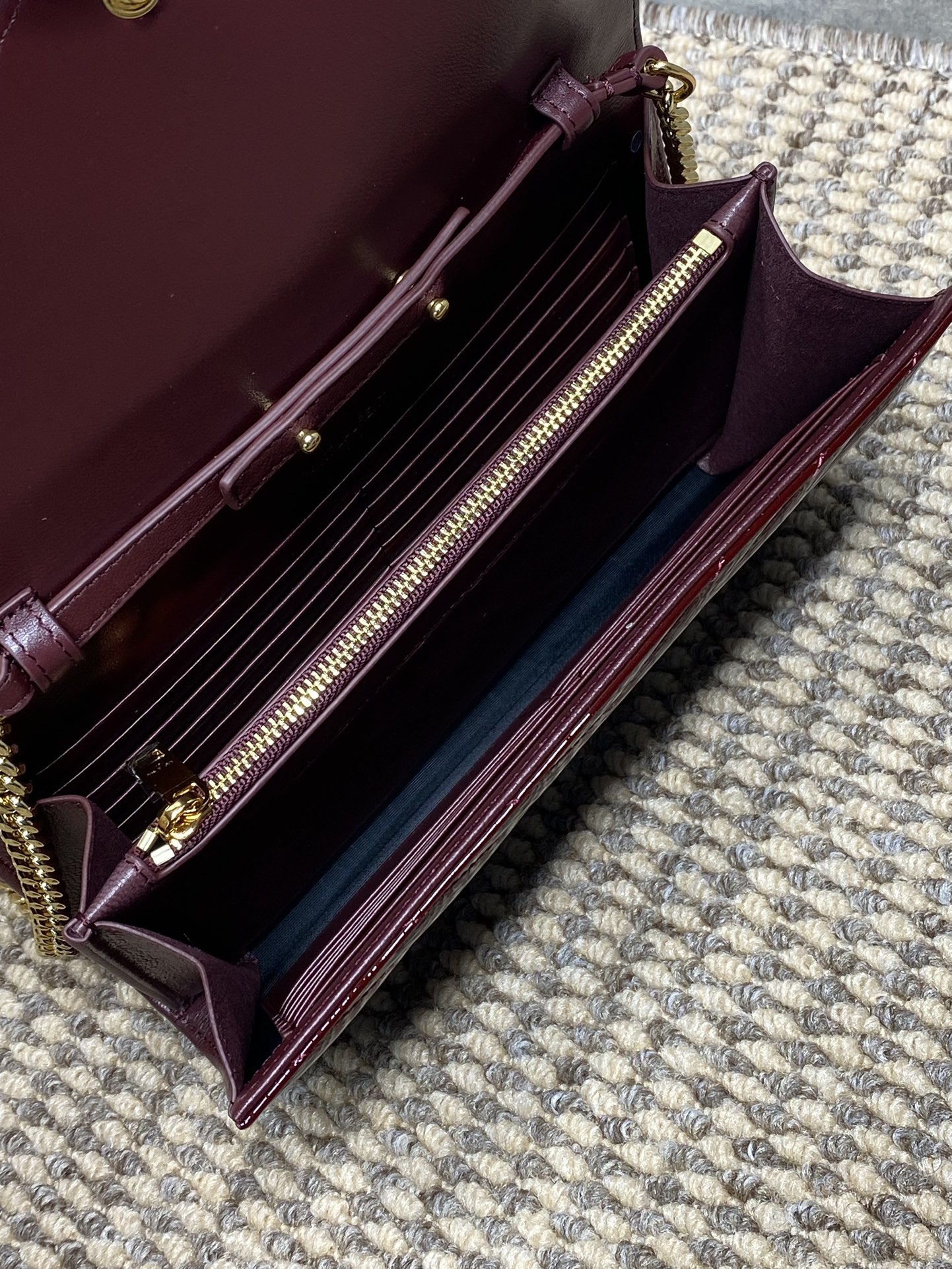 YSL Style Leather Clutch Bags Clutch detail image 9 from source 745614