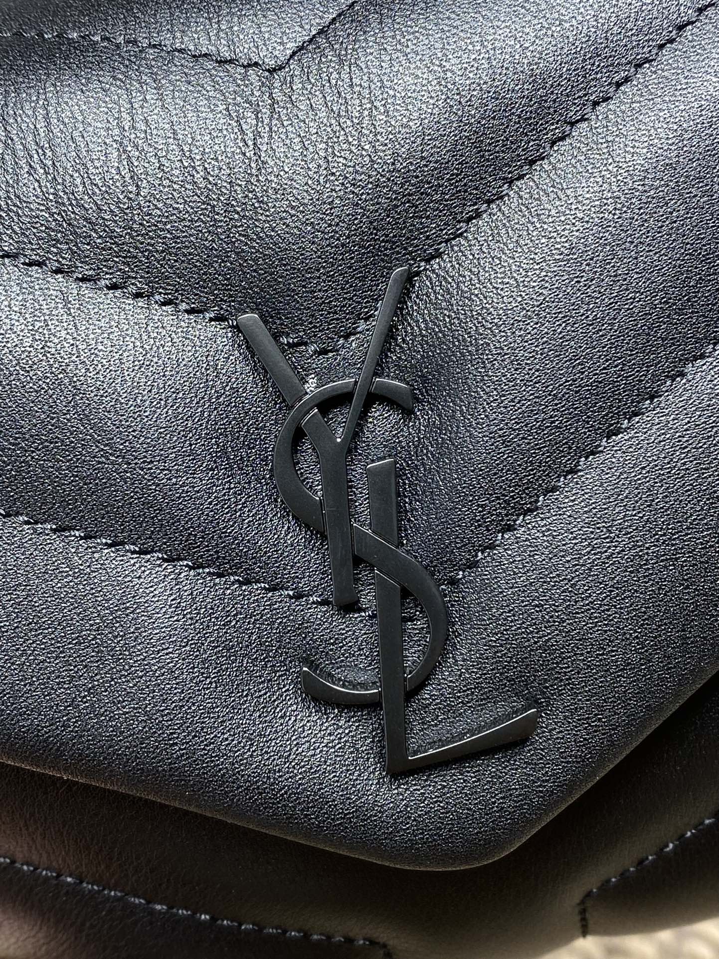 YSL V-Quilted Leather Flap Crossbody Bag