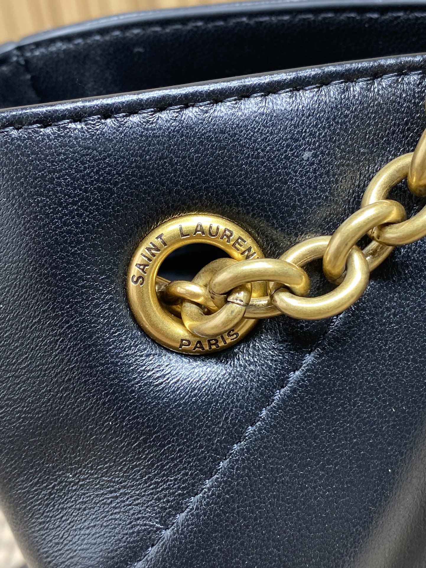 YSL Style Black Leather Chain Bag Bags Chain Bag detail image 5 from source 763059