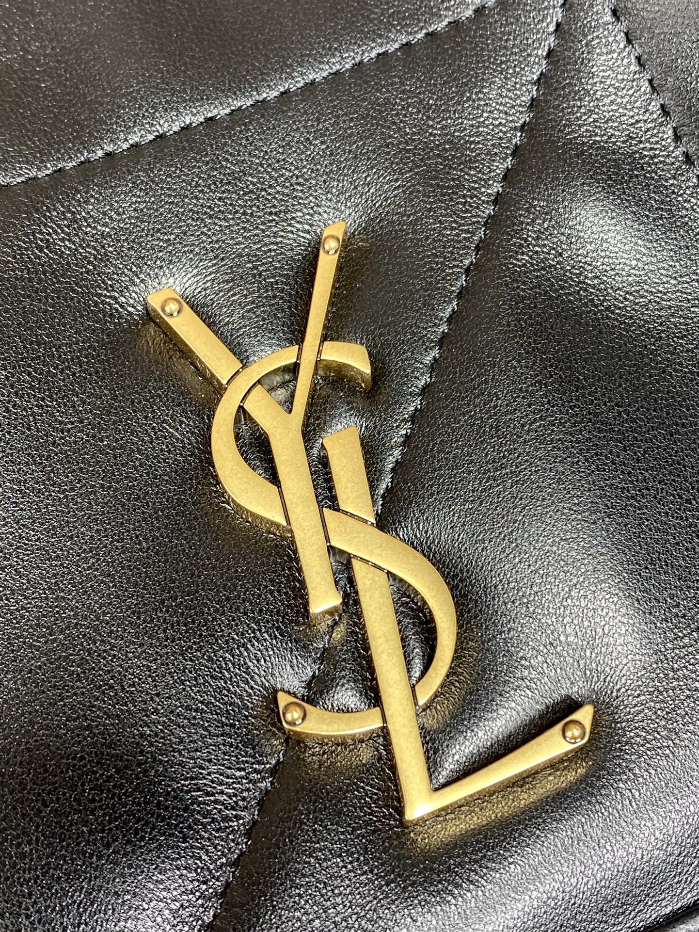 YSL Style Black Leather Chain Bag Bags Chain Bag detail image 6 from source 763059