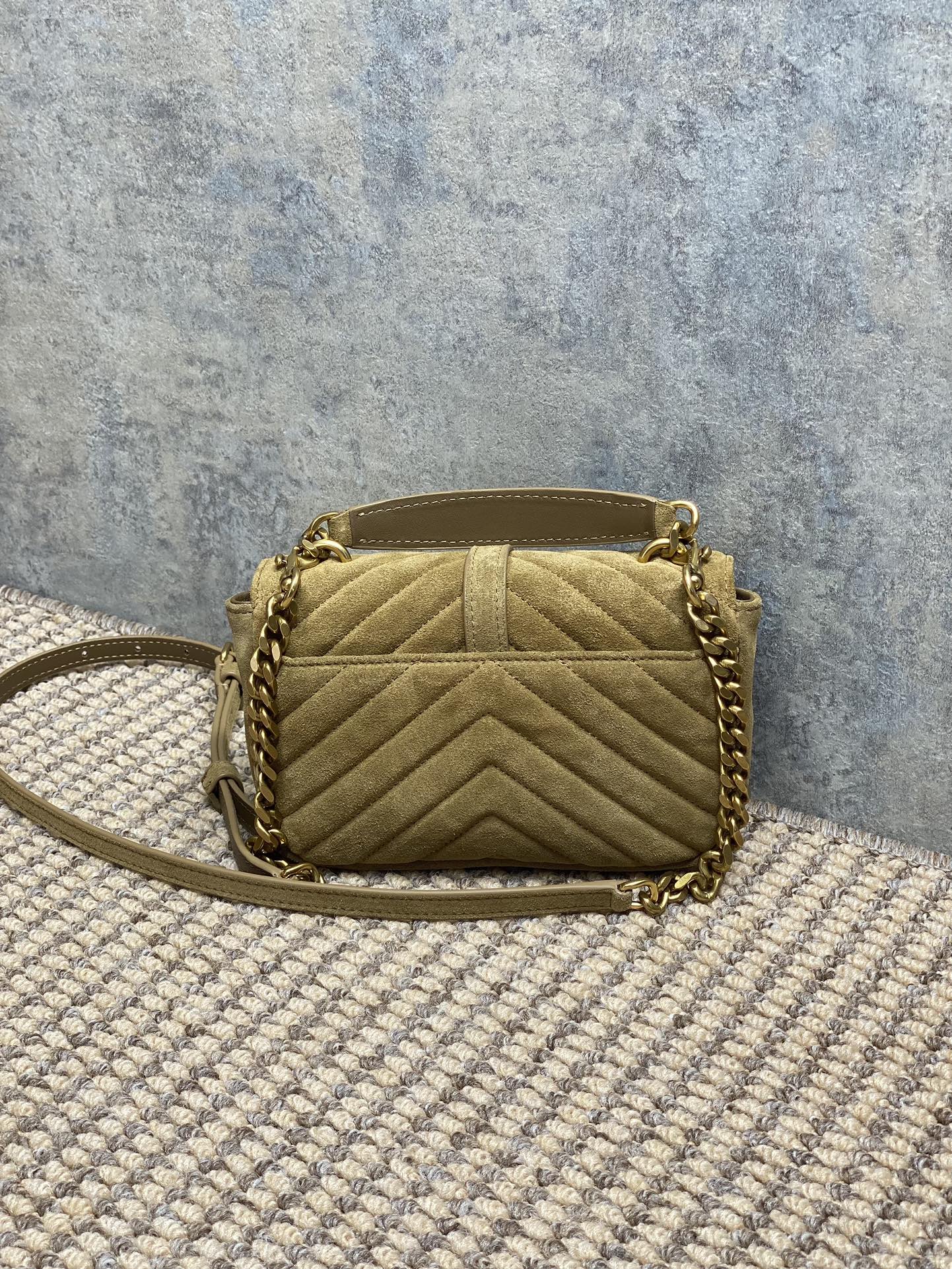 YSL Style Leather Chain Bag Lookbook Reference image 2