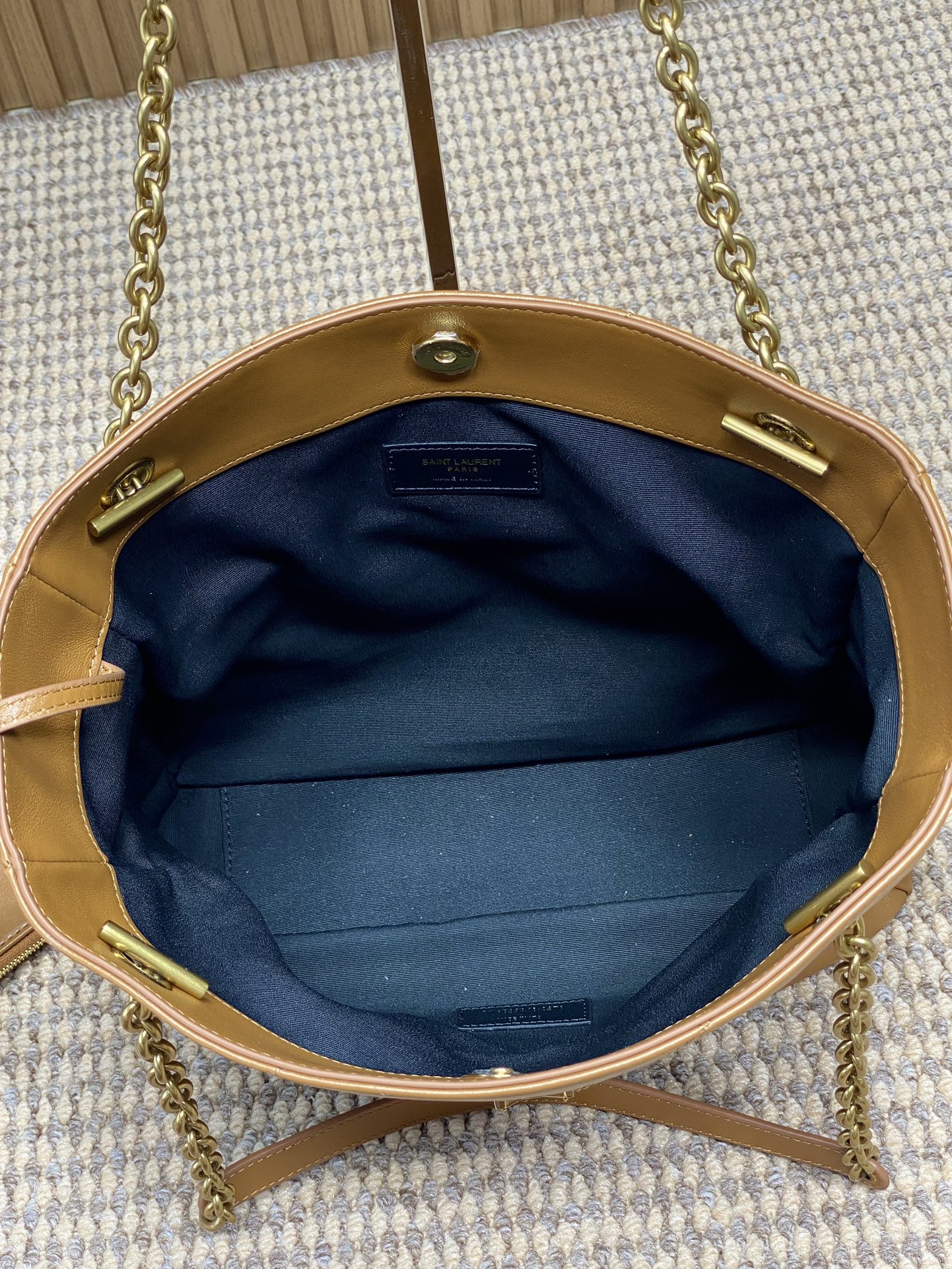 YSL Style Green Leather Chain Bag Bags Chain Bag detail image 9 from source 763062