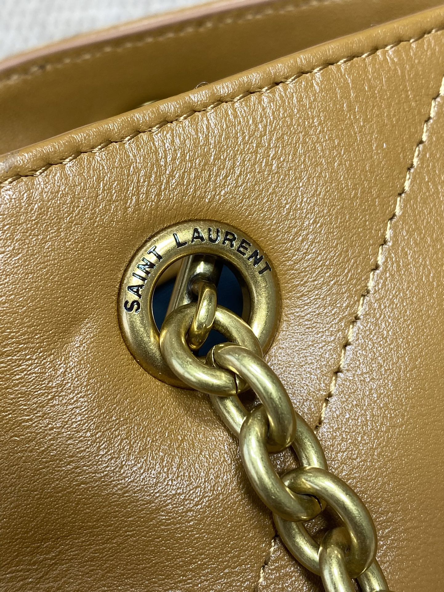 YSL Style Green Leather Chain Bag Bags Chain Bag detail image 5 from source 763062