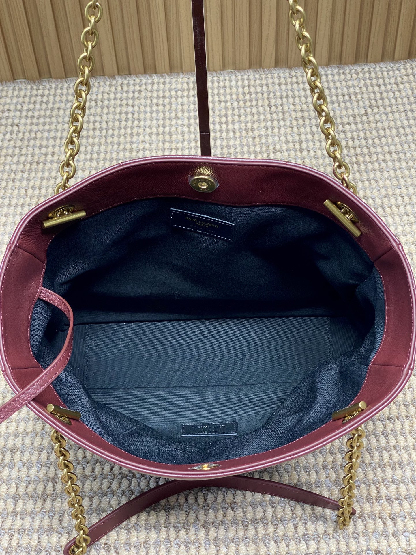 YSL Style Green Leather Chain Bag Bags Chain Bag detail image 9 from source 763061