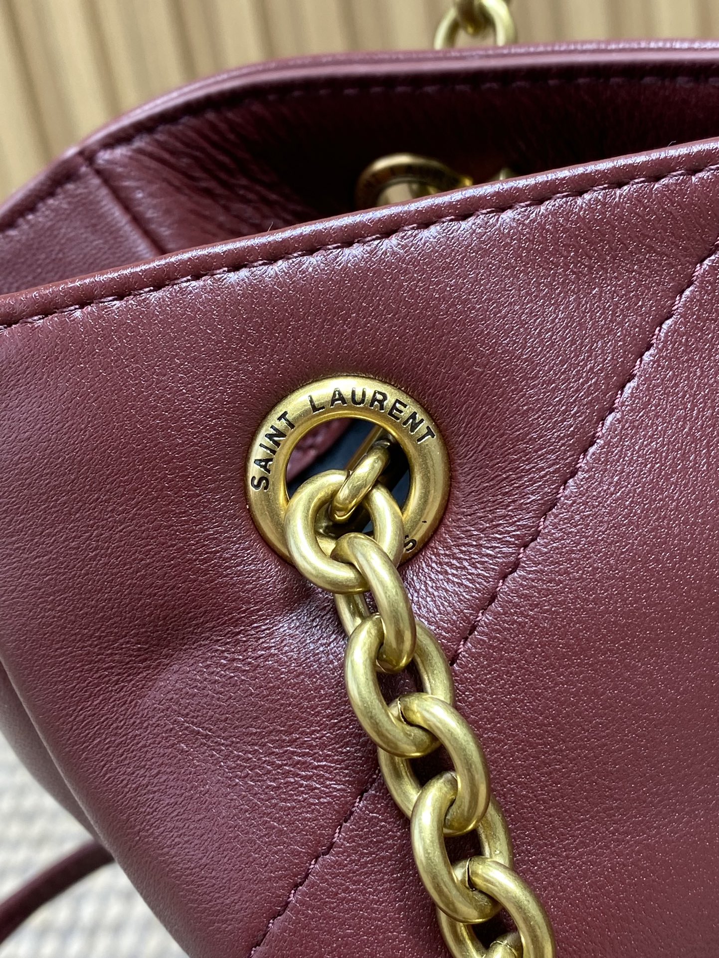 YSL Style Green Leather Chain Bag Bags Chain Bag detail image 5 from source 763061