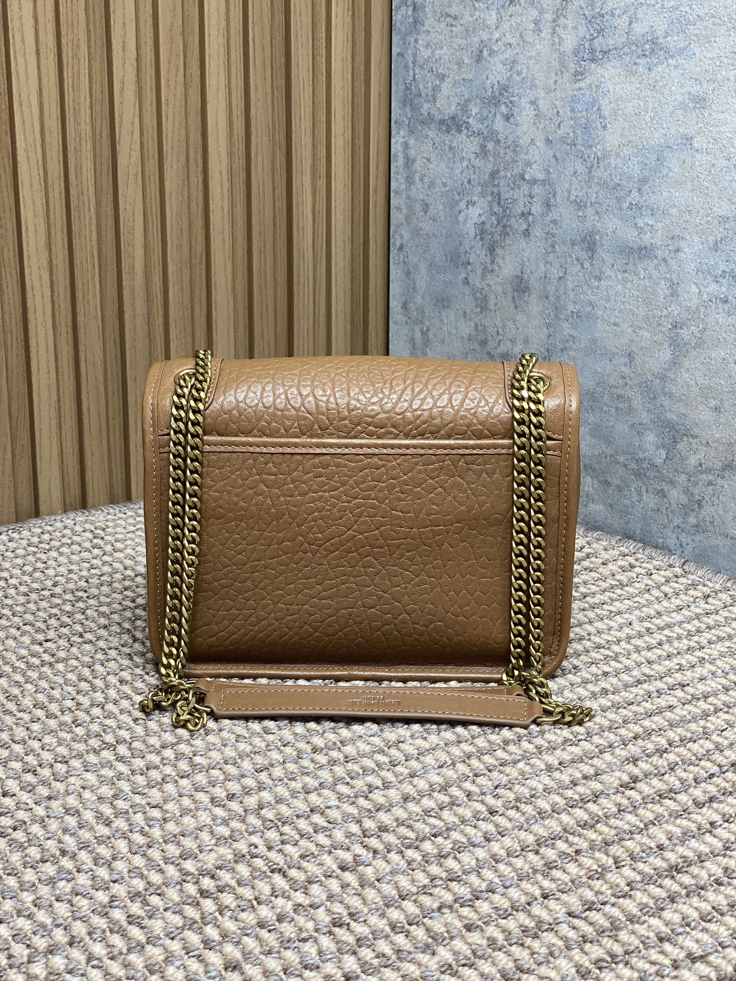 YSL Style Leather Chain Bag Lookbook Reference image 2