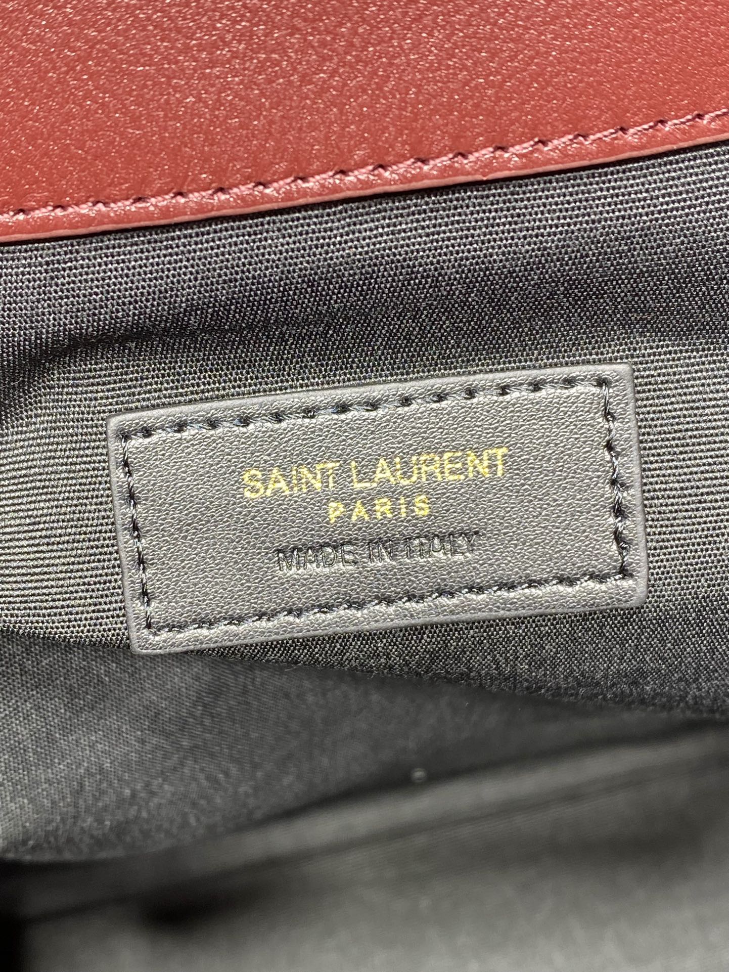 YSL Style Red Leather Chain Bag style reference detail image 8 from source 763071