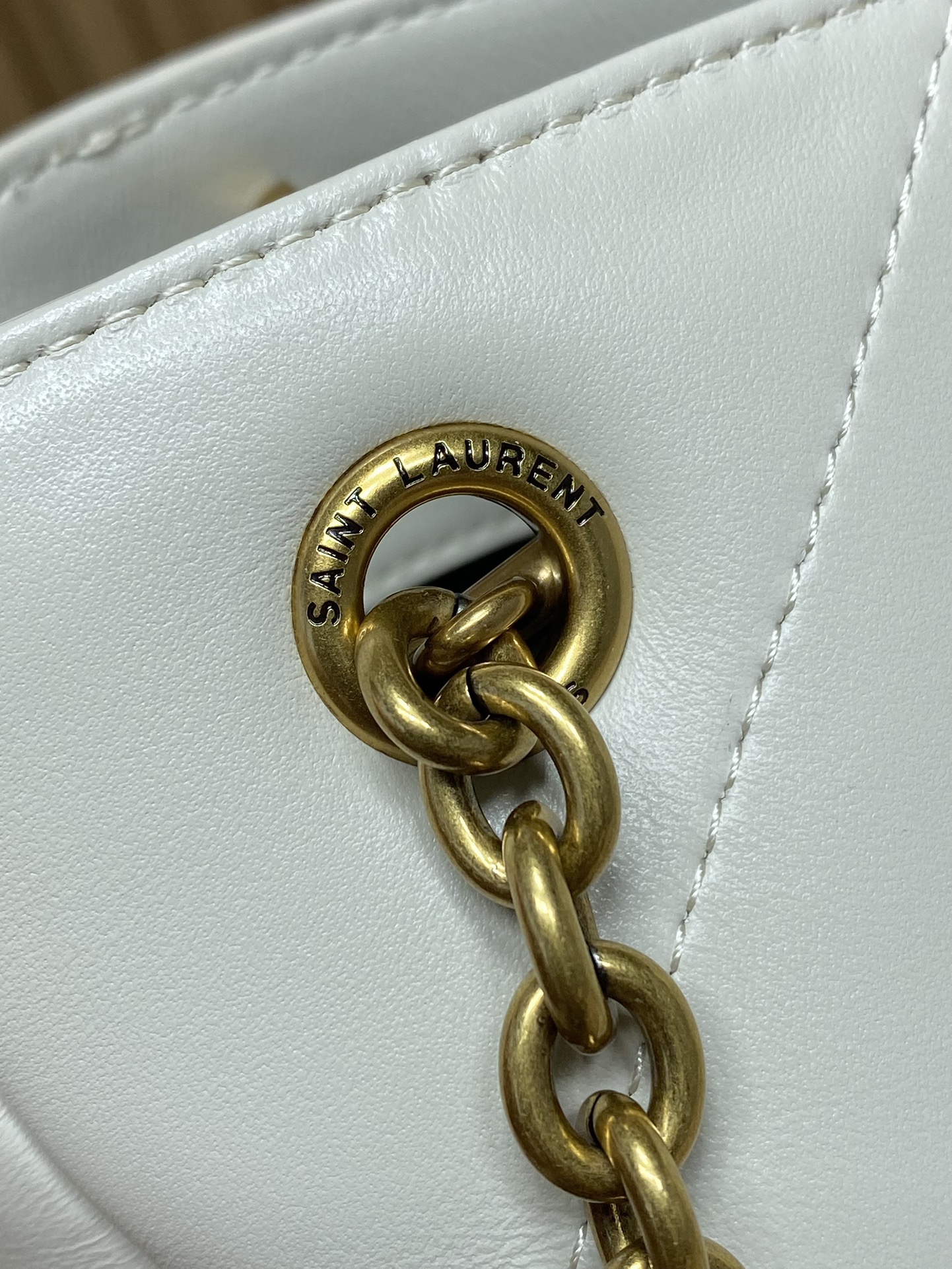 YSL Style Green Leather Chain Bag Bags Chain Bag detail image 6 from source 763063