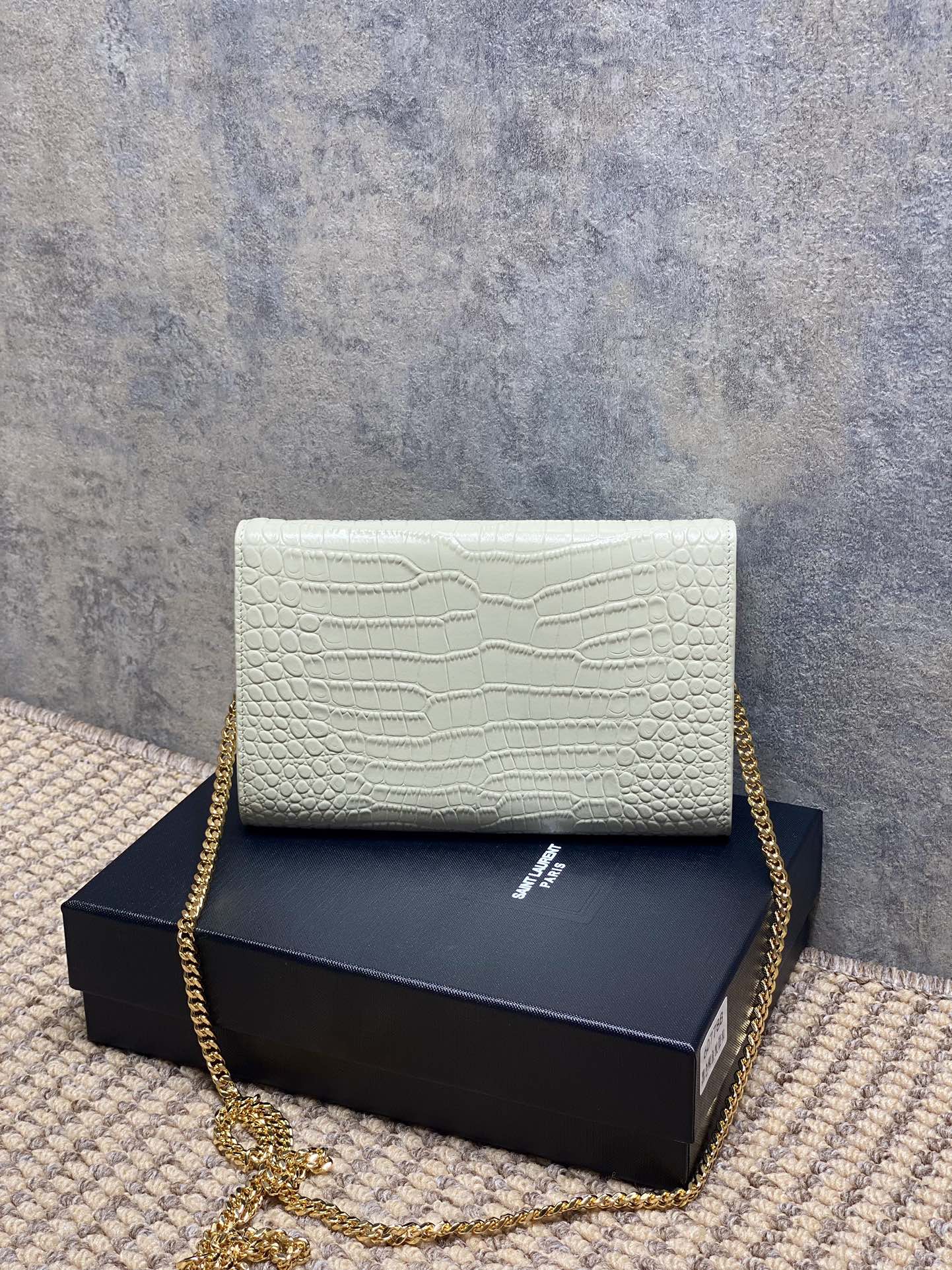 YSL Style Leather Card Holder Lookbook Reference image 2