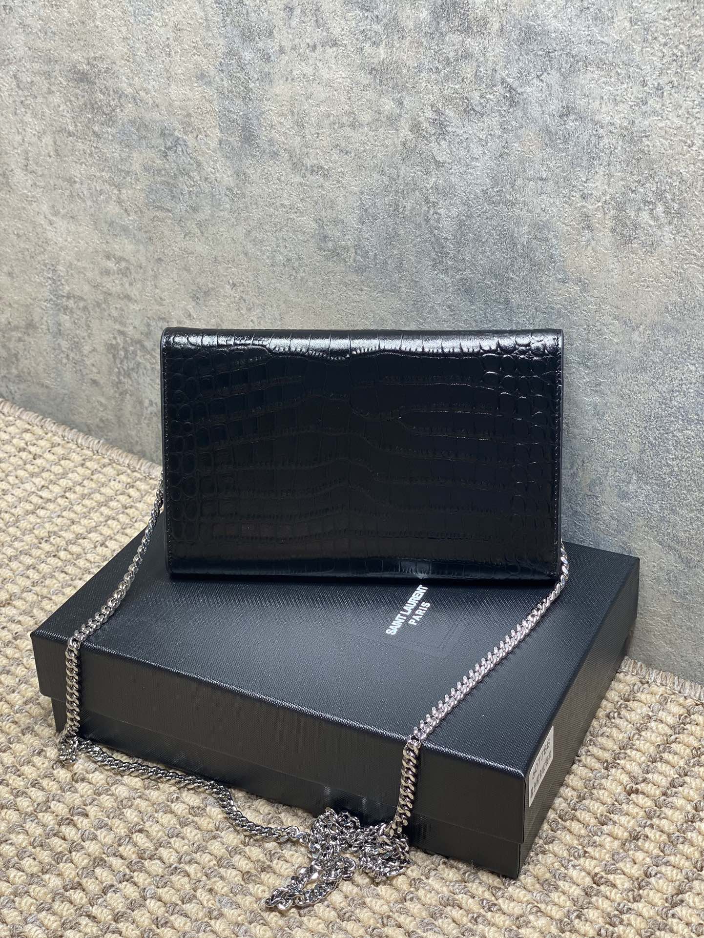 YSL Style Leather Card Holder Lookbook Reference image 2