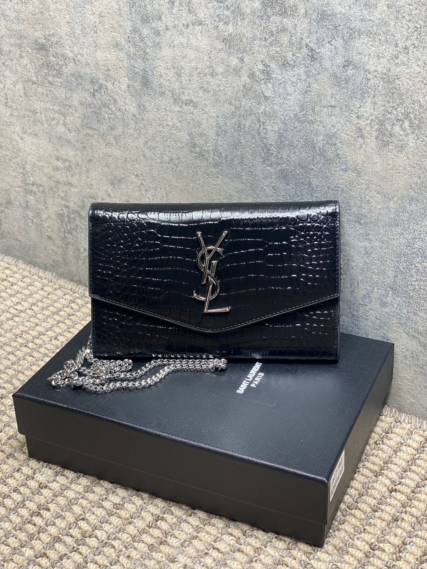 YSL Style Leather Card Holder Lookbook Reference image 1